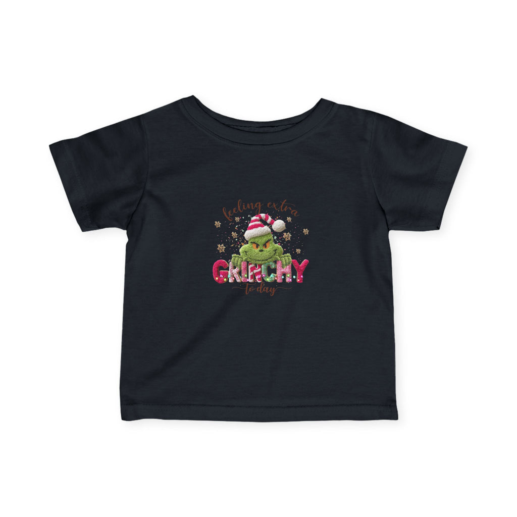 Infant Tee - "Feeling a Little Grinchy Today" Cute Baby Christmas Shirt