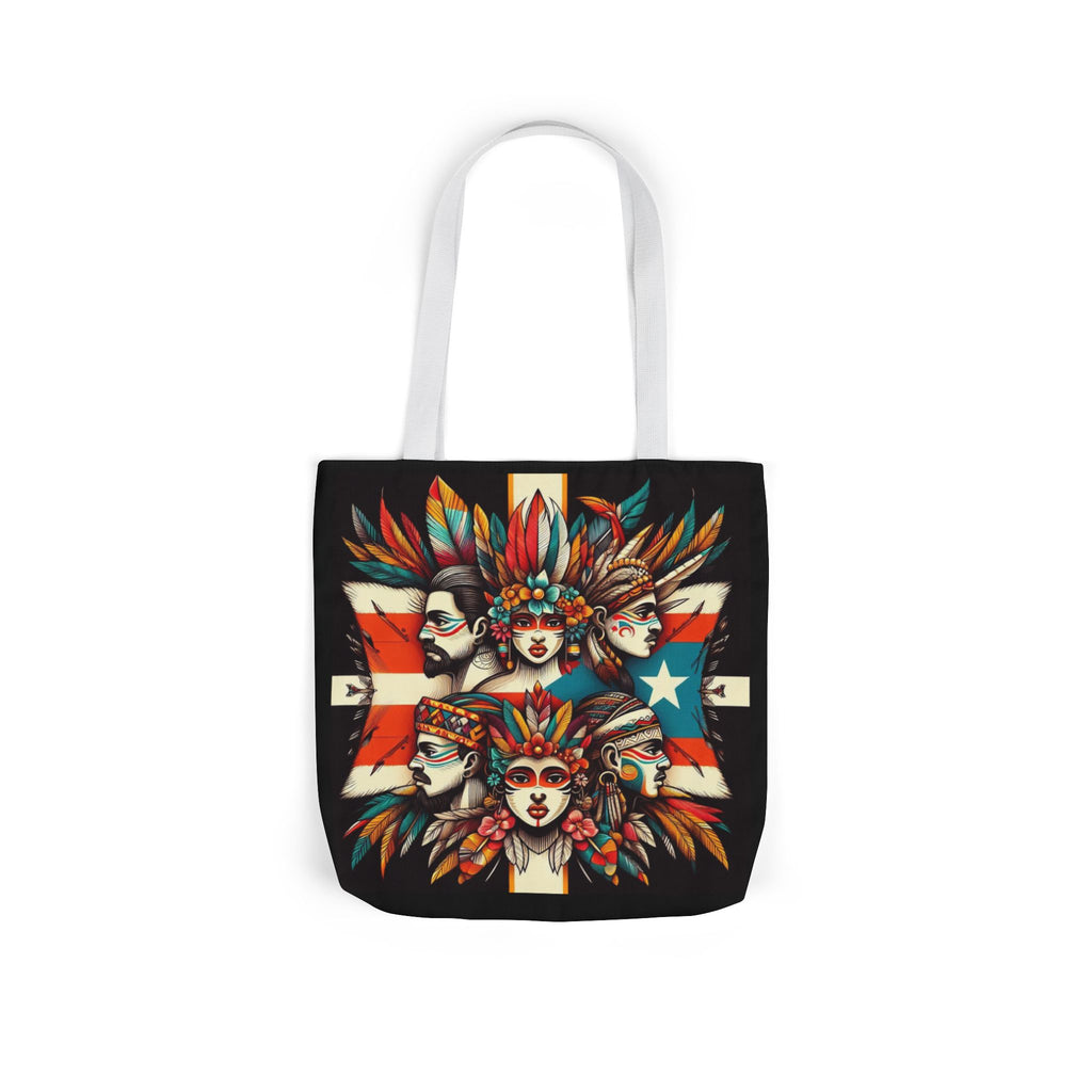 Puerto Rico Canvas Tote Bag, 5-Color Straps