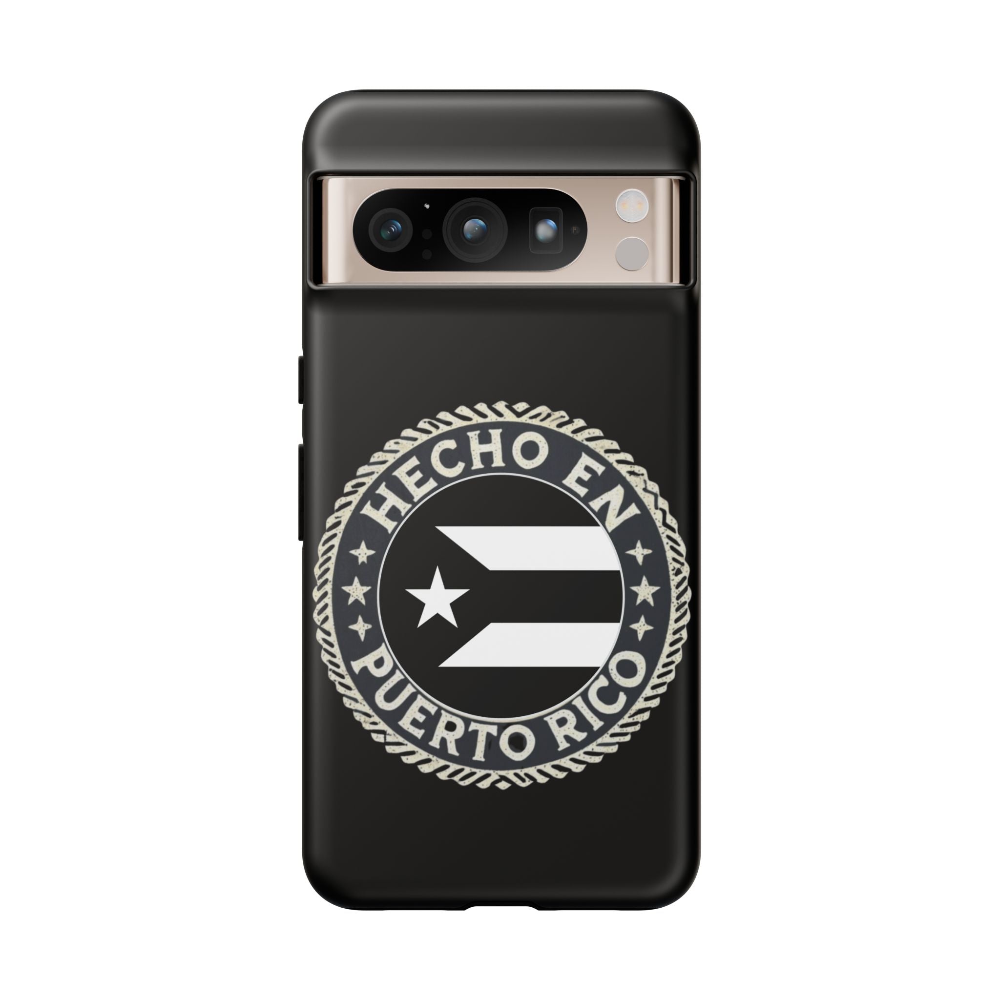 Hecho en Puerto Rico Phone Case  Puerto Rican Flag Emblem Tough Protective Cover