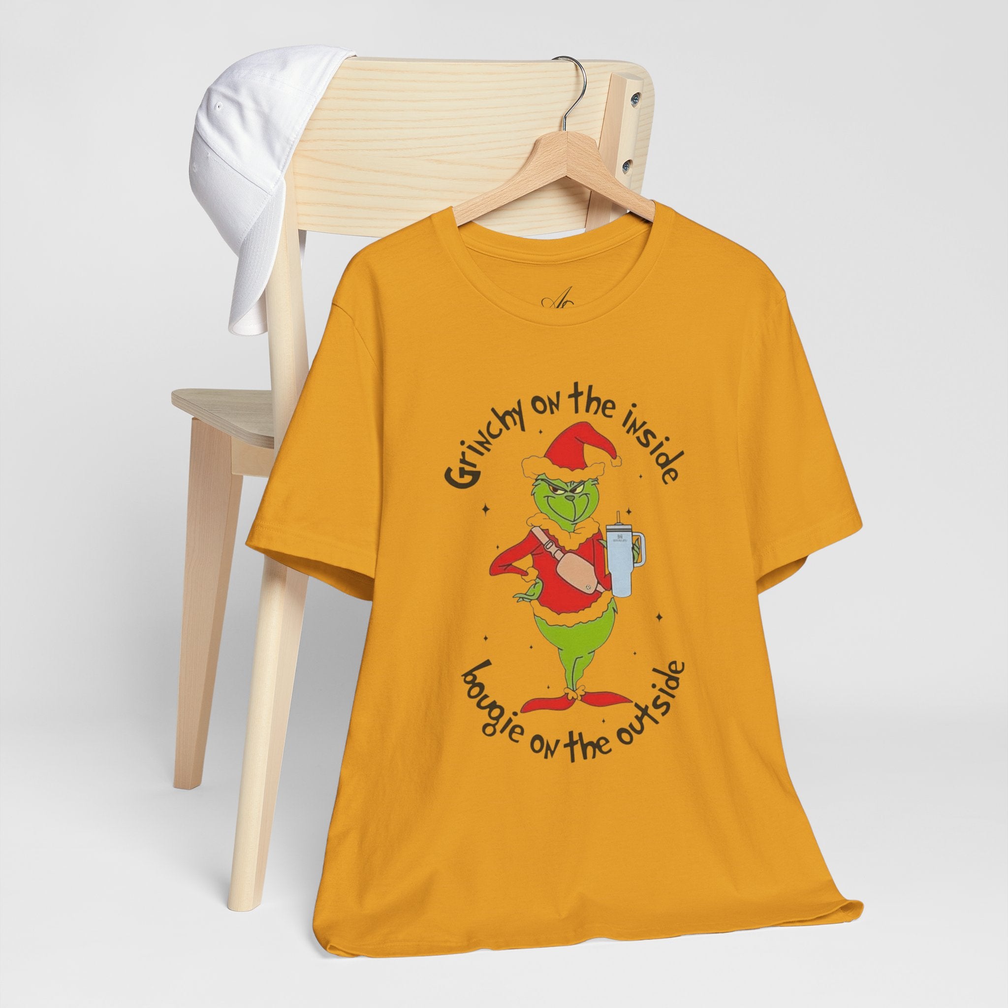 Grinch-Inspired Holiday Tee: 'Grinchy on the Inside, Boogie on the Outside'