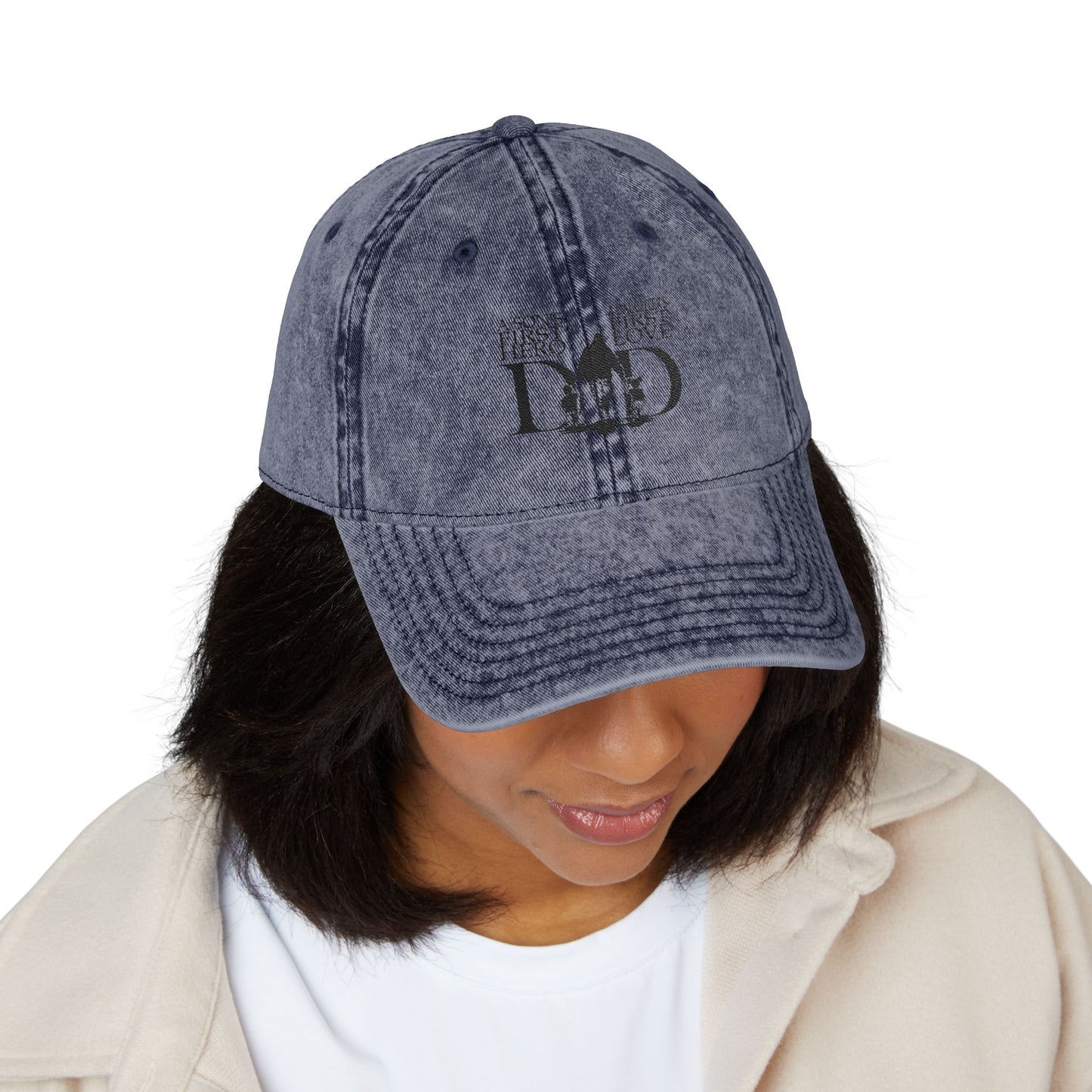 Vintage Dad Cap – Adjustable Unisex Cotton Hat, Classic Gift for Dads & Father Figures, Distressed Look, Everyday Wear
