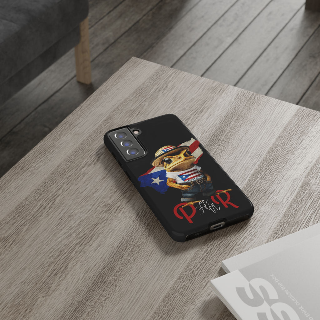 Puerto Rican Frog Tough Phone Case  Puerto Rico Flag Patriotic Protective Case