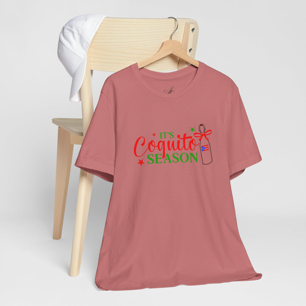 It's Coquito Season T-Shirt - Christmas Puerto Rican Holiday Cocktail Tee