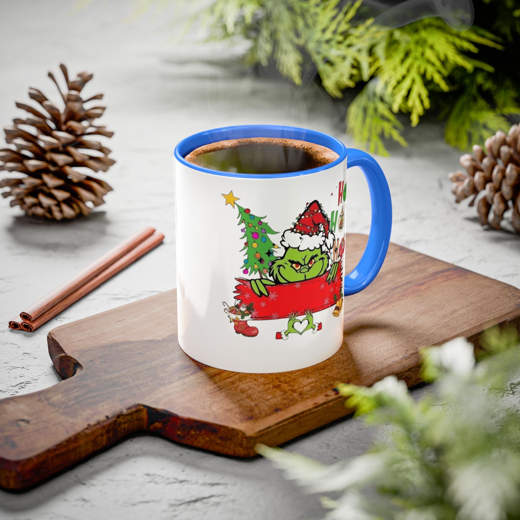 Christmas Grinch Mug (11oz & 15oz)  Funny Holiday Coffee Cup with Grinch Illustration Christmas Mugs Collection!