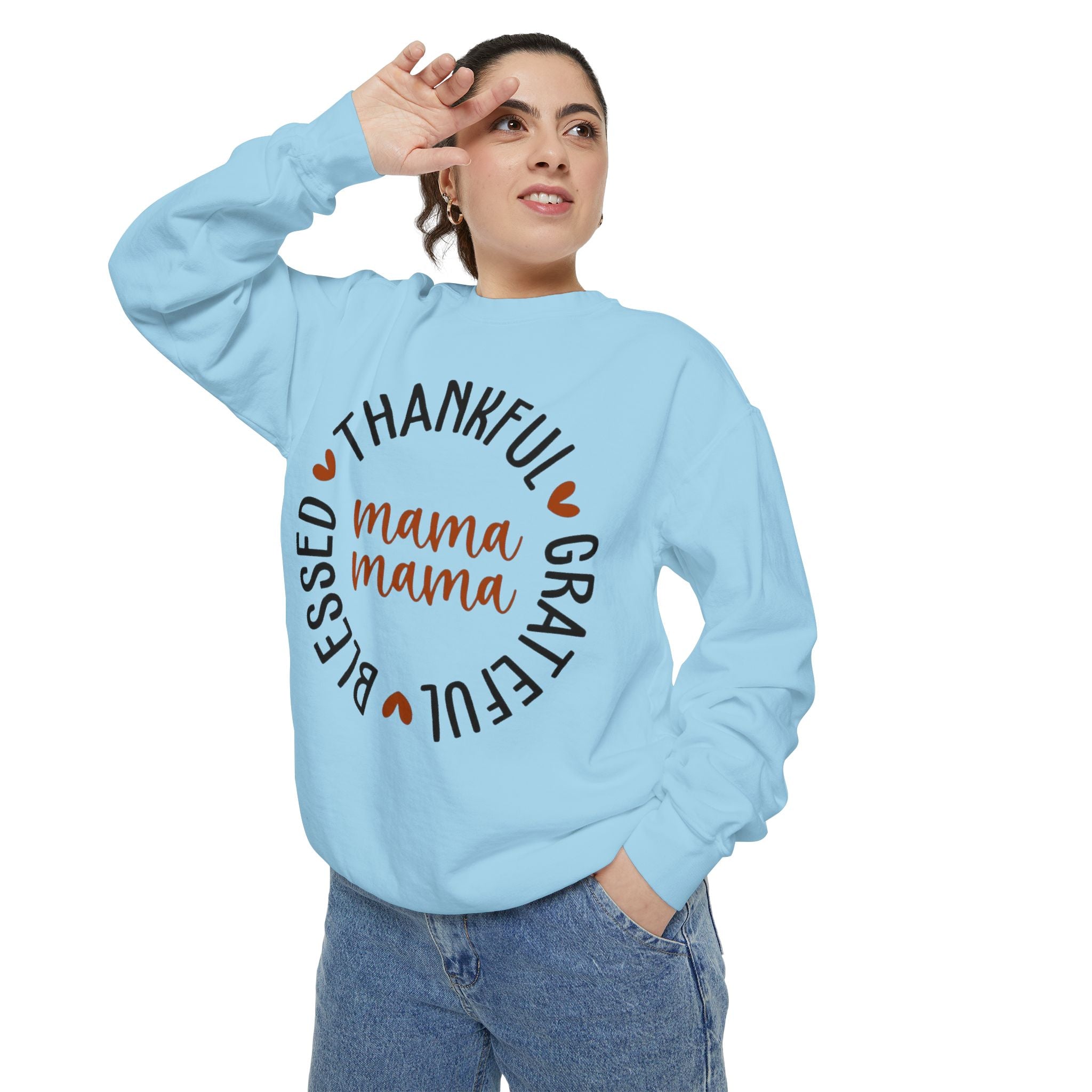 MOM  Sweatshirt Thankful Grateful Blessed "Mama Mama" Sweatshirt