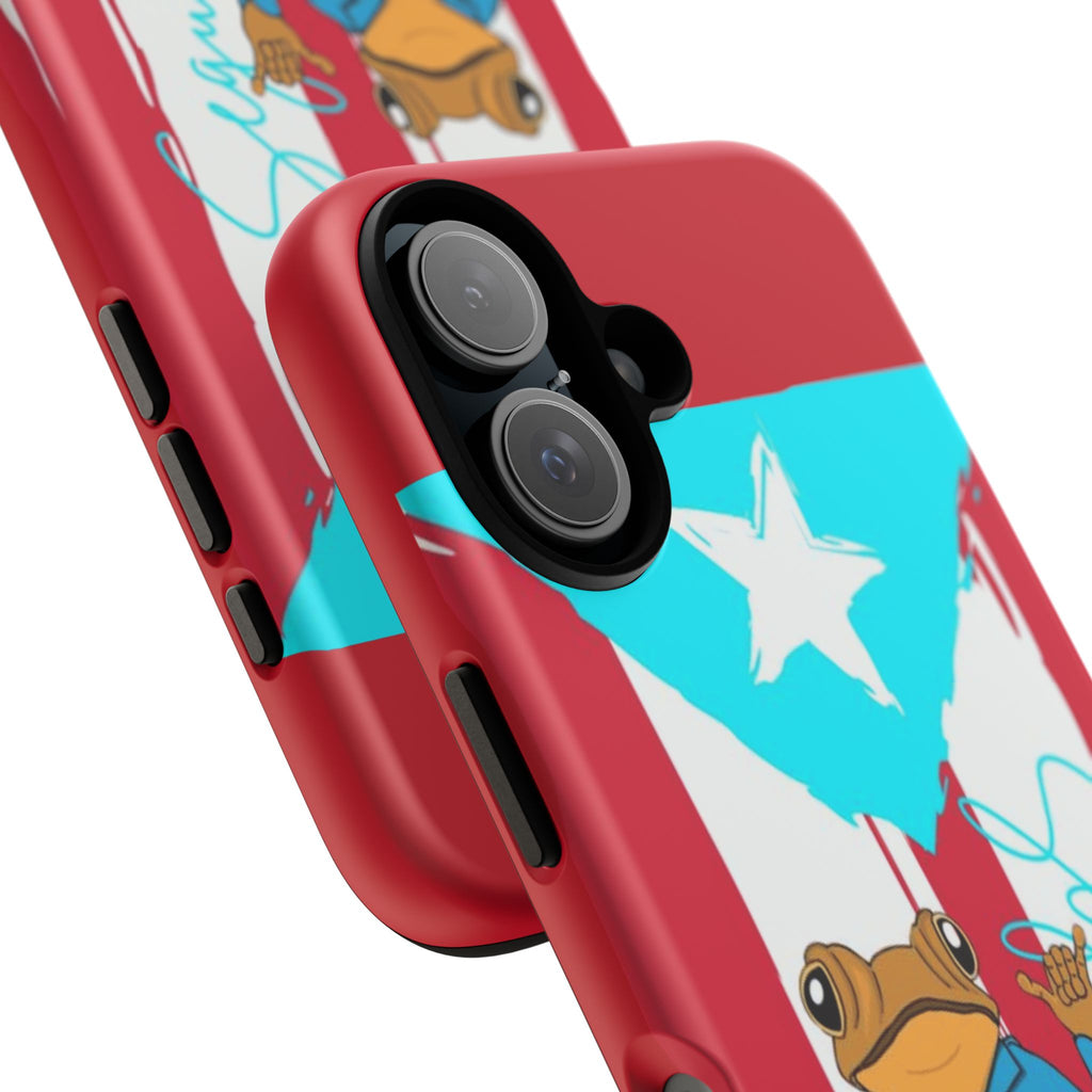 Puerto Rican Flag Frog Design ("Señorita Hops")Phone Case Isla del Encanto Phone Case – Puerto Rican Style