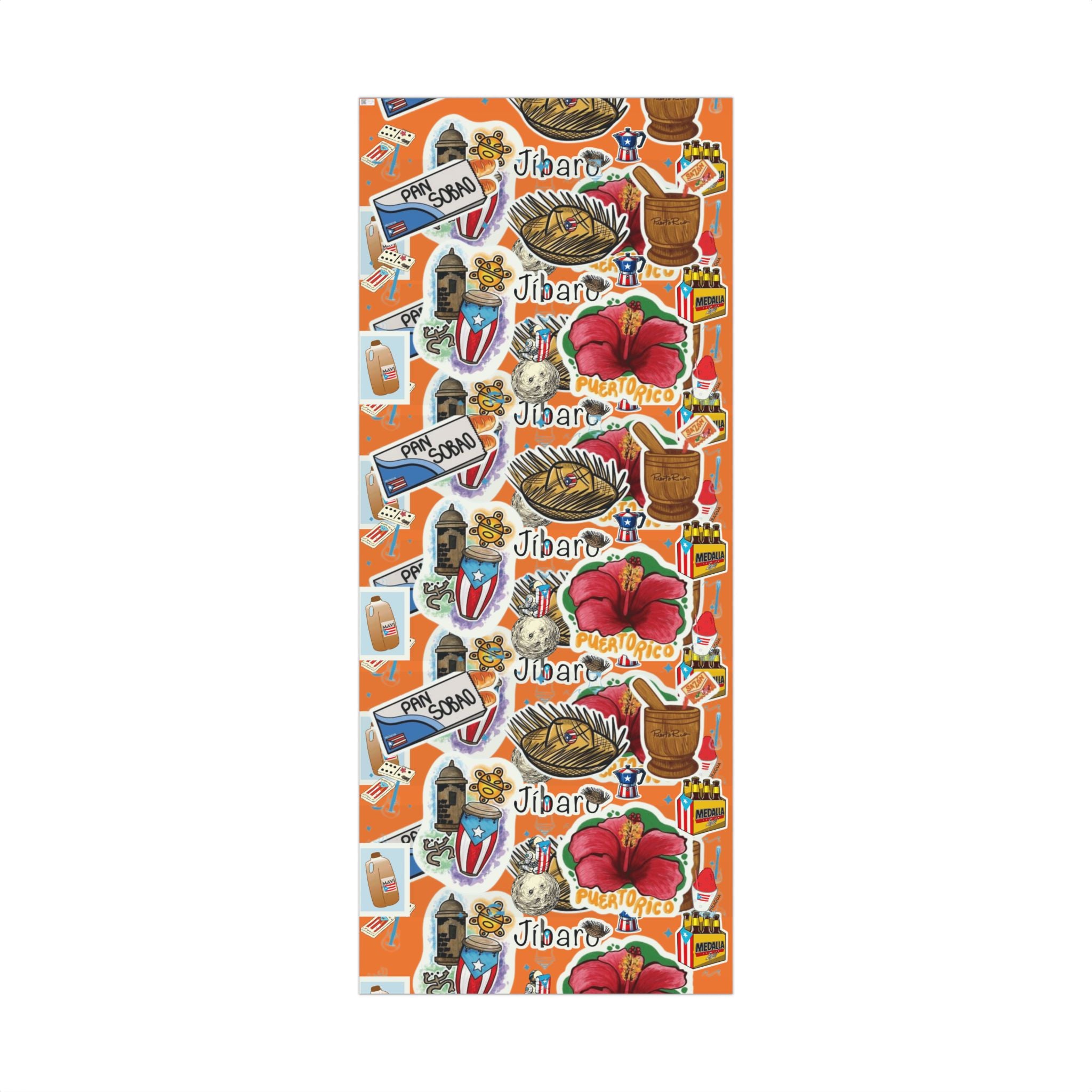 Puerto Rico Wrapping Paper Cultural Gift Wrap Boricua Heritage Design Holiday & Celebration Gift Packaging Festive Gift Wrap Papers