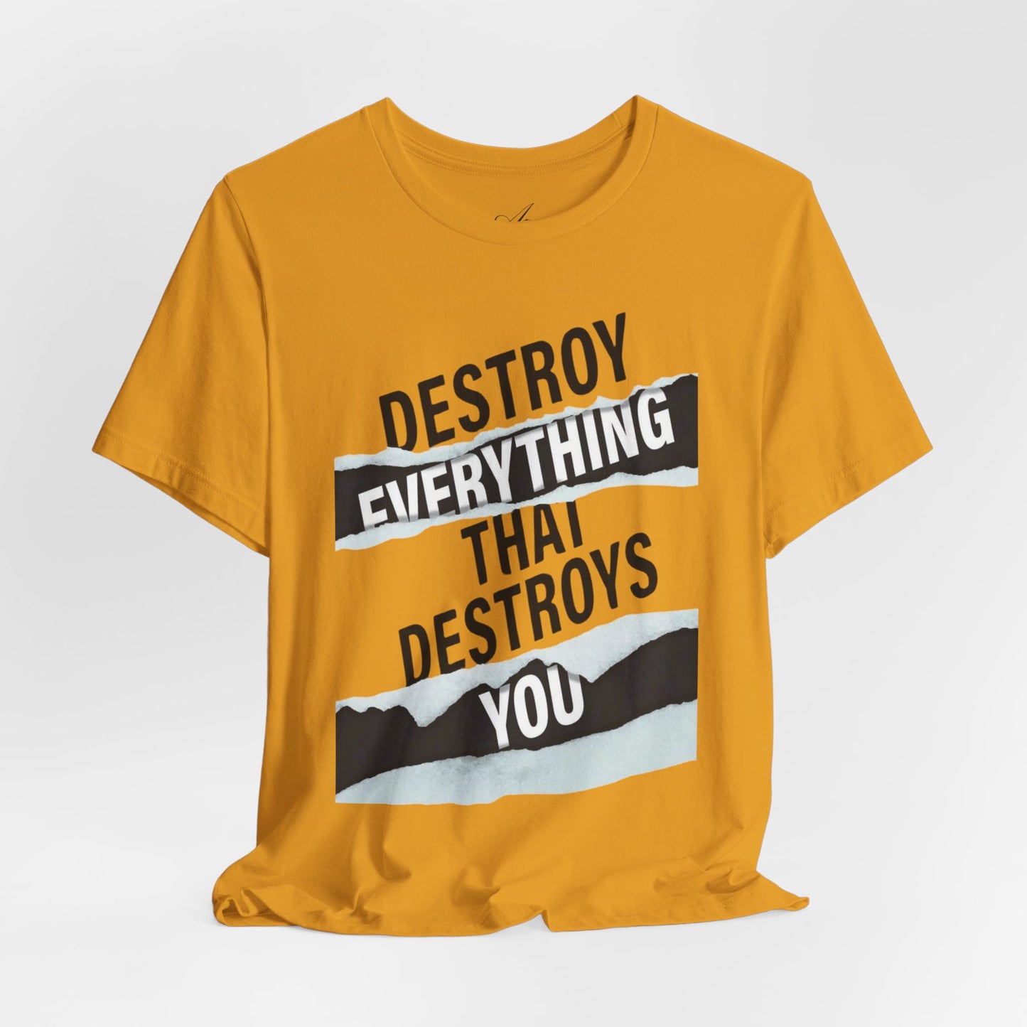 Destroy Everything That Destroys You T-Shirt  Bold Typographic Graphic Tee