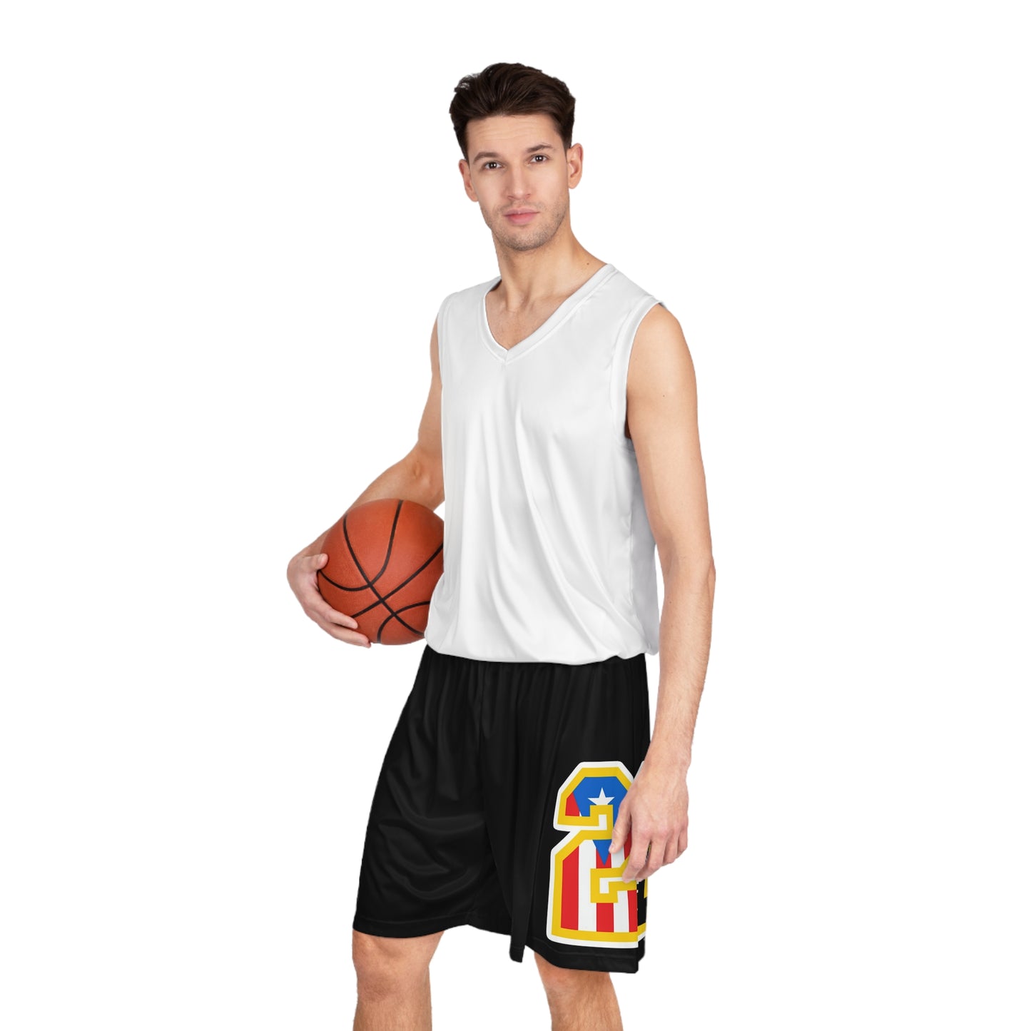 Roberto Clemente Numbered Basketball Shorts  Custom Clemente 21 AOP Athletic Shorts
