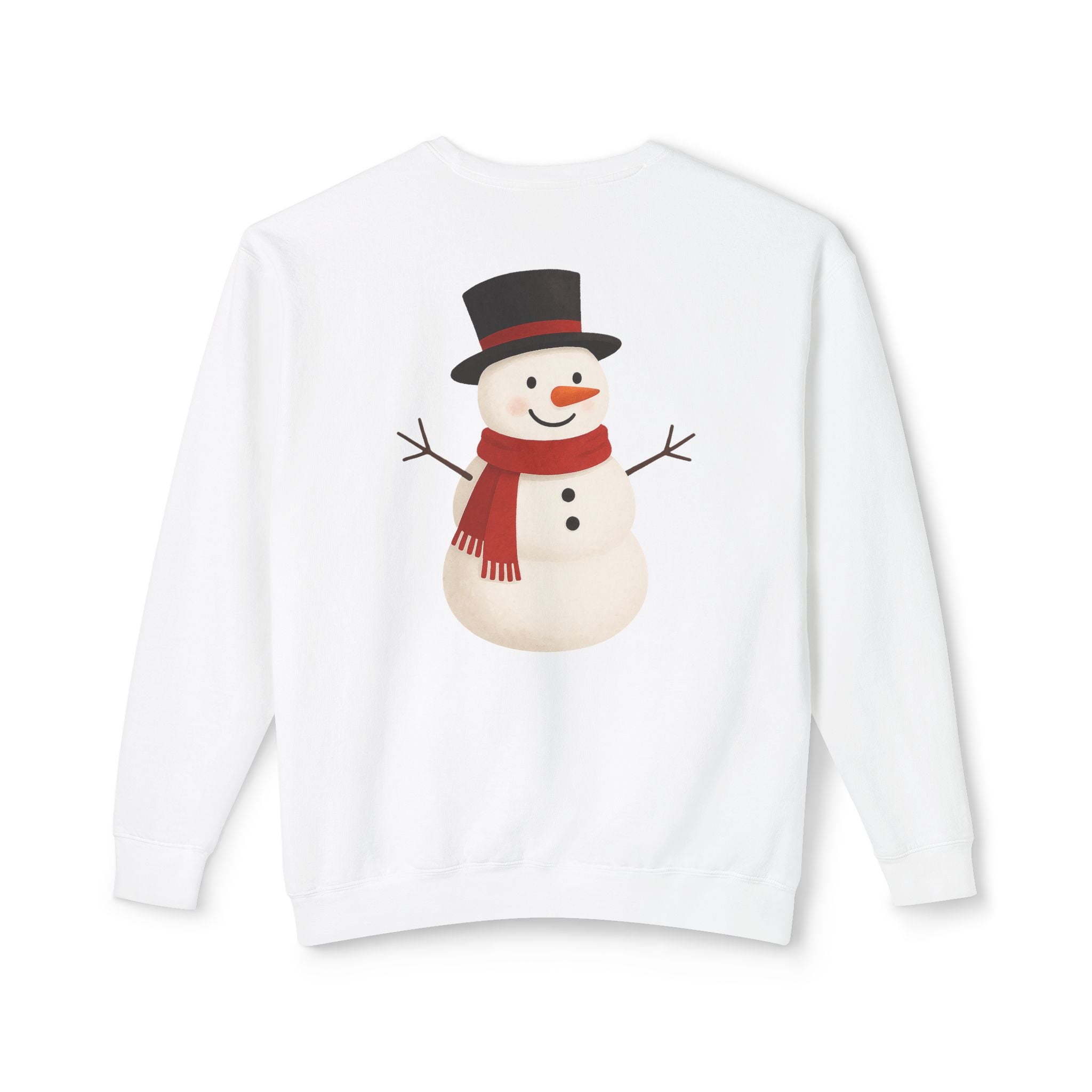 Snowman Crewneck Sweatshirt  Cute Holiday Snowman Pullover