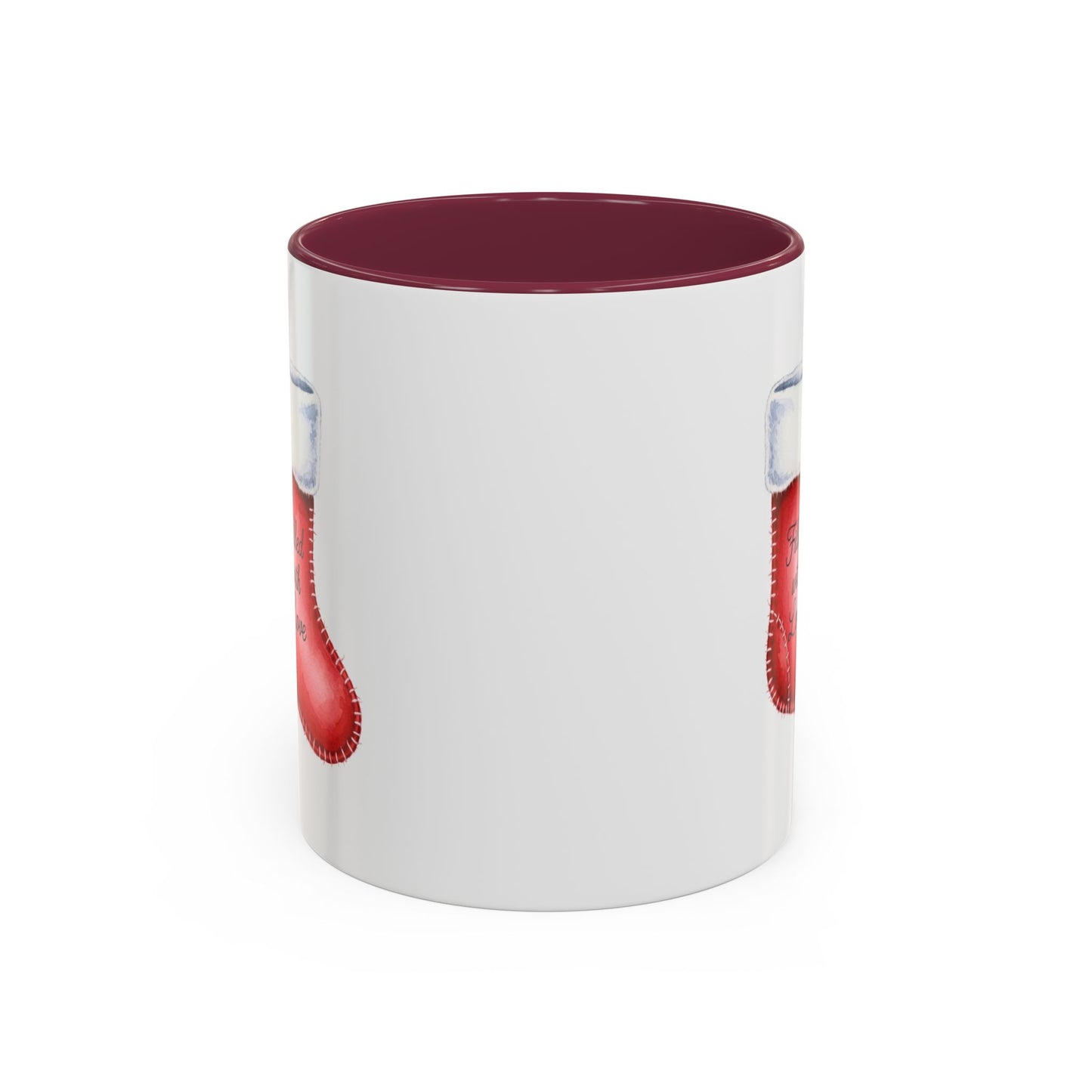 Holiday Mugs Christmas Gift Ideas Hot Cocoa & Coffee Cup Designs Filled with Love - Colorful 11oz & 15oz