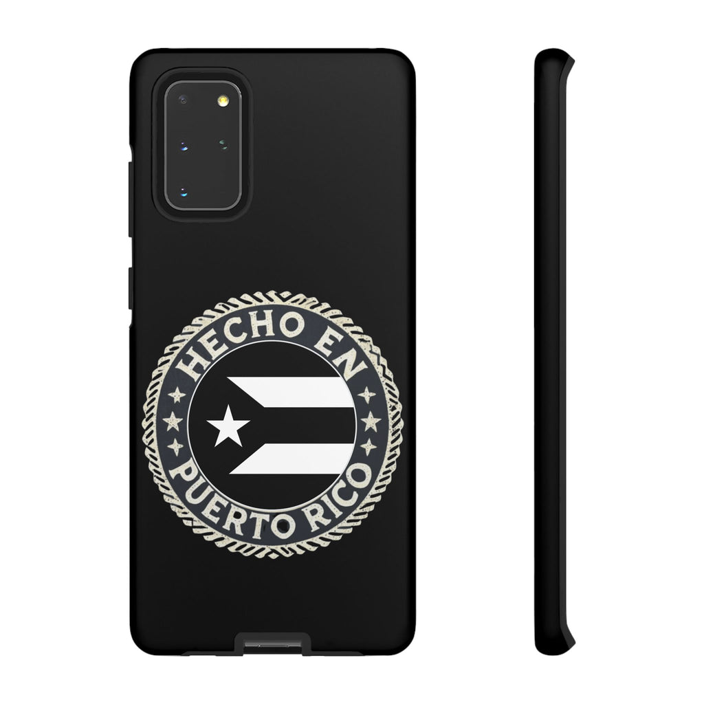Hecho en Puerto Rico Phone Case  Puerto Rican Flag Emblem Tough Protective Cover