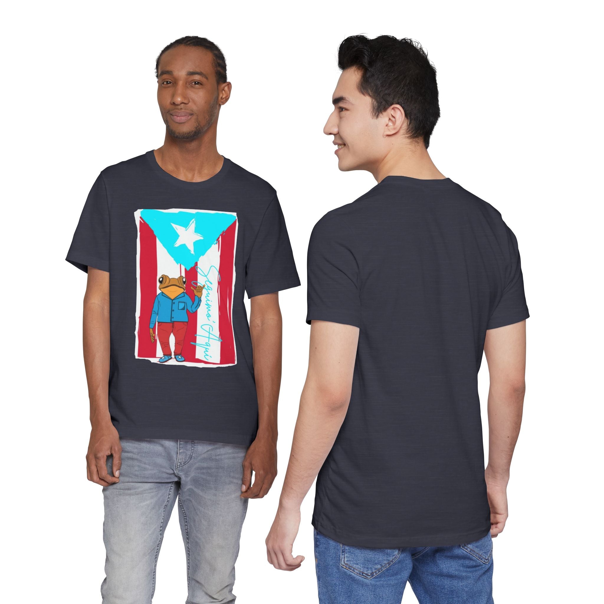 Puerto Rican Coqui Flag T‑Shirt  Boricua Pride Tee