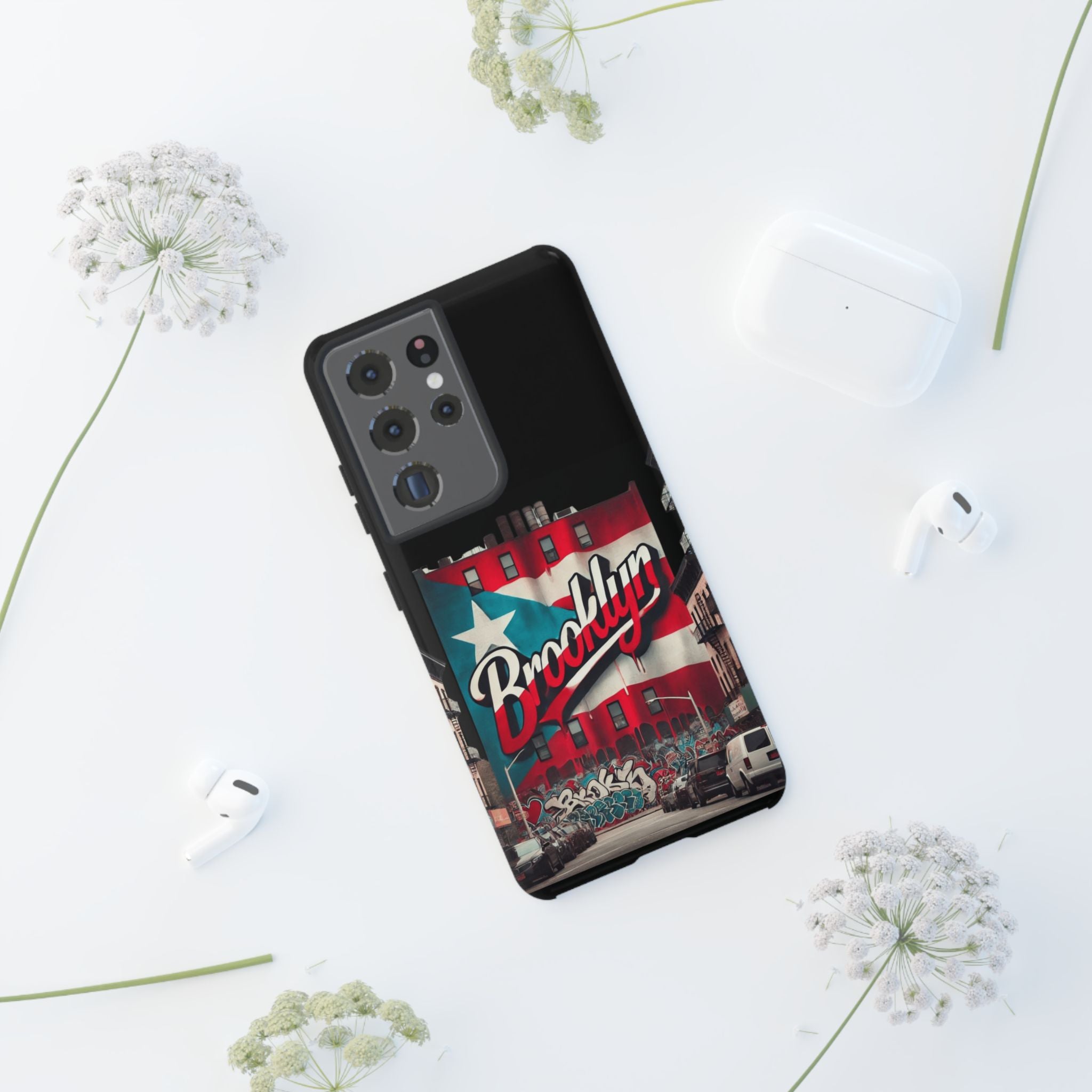 Brooklyn Street Art Phone Case  Urban Graffiti Protective Cover