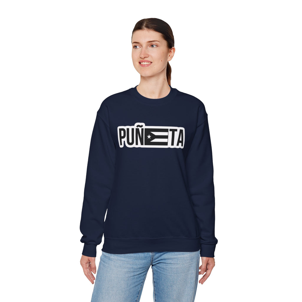 Puñeta Sweatshirt  Puerto Rican Flag Graphic Crewneck