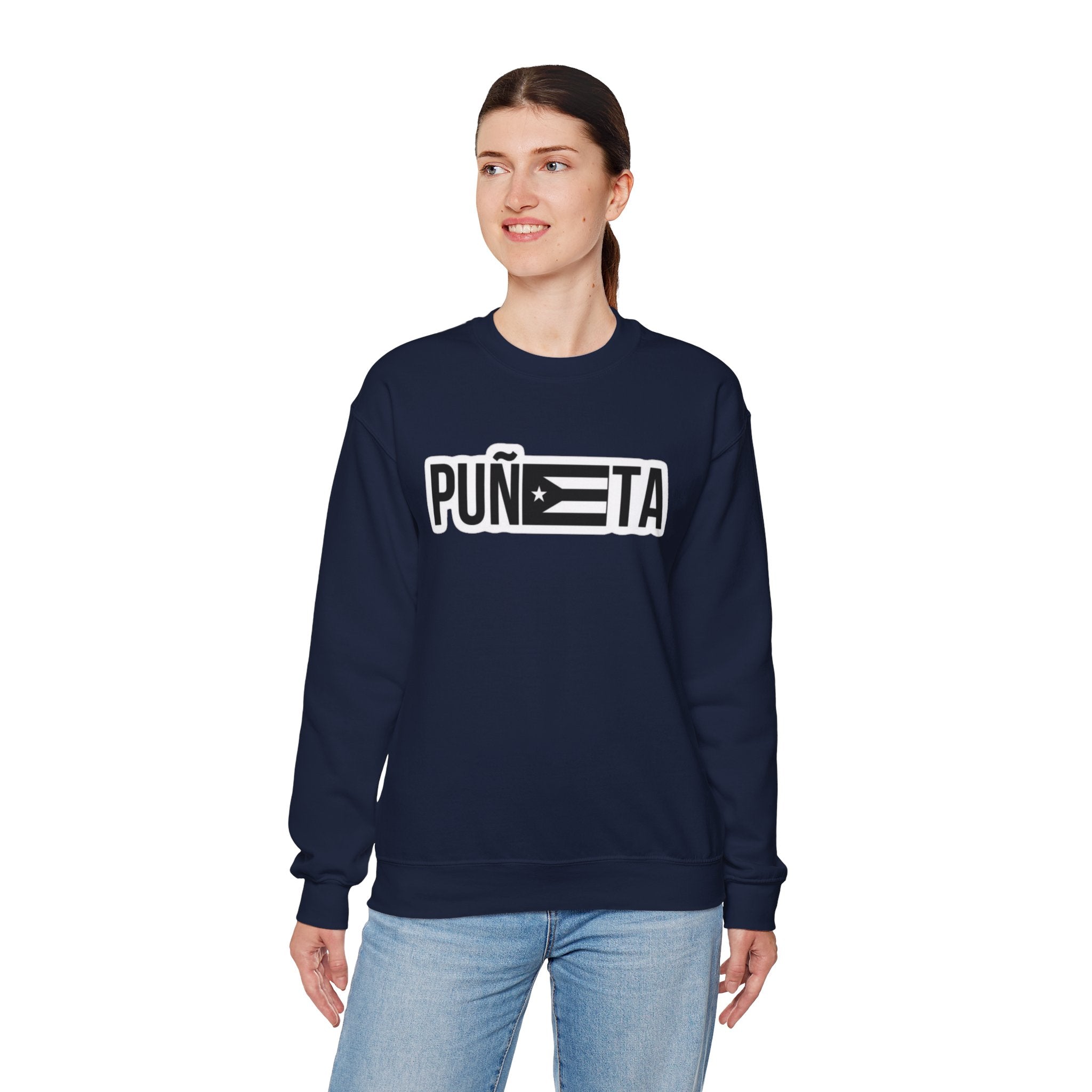 Puñeta Sweatshirt  Puerto Rican Flag Graphic Crewneck