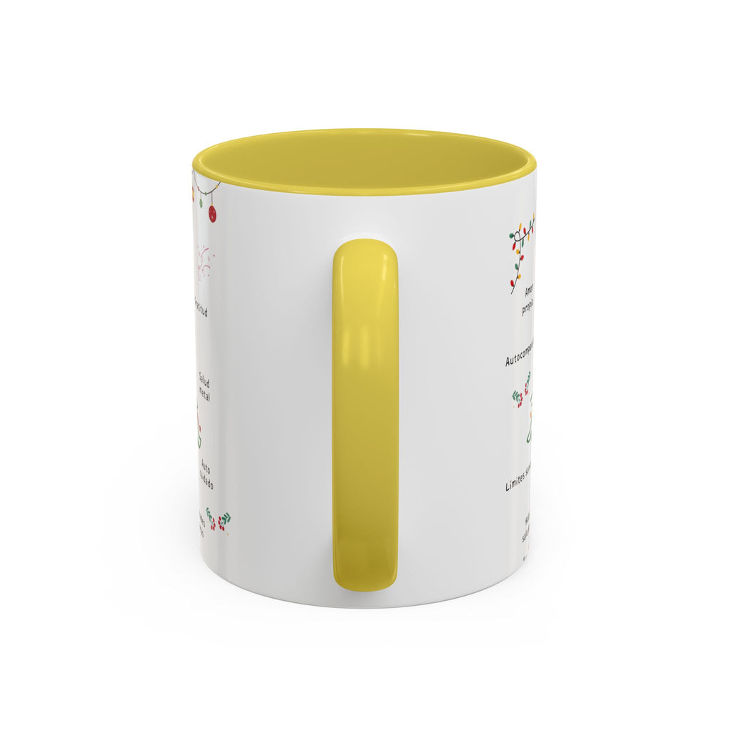 Mug — 'Adorna Tu Vida' Christmas Tree Spanish Holiday Coffee Mug (11oz/15oz)
