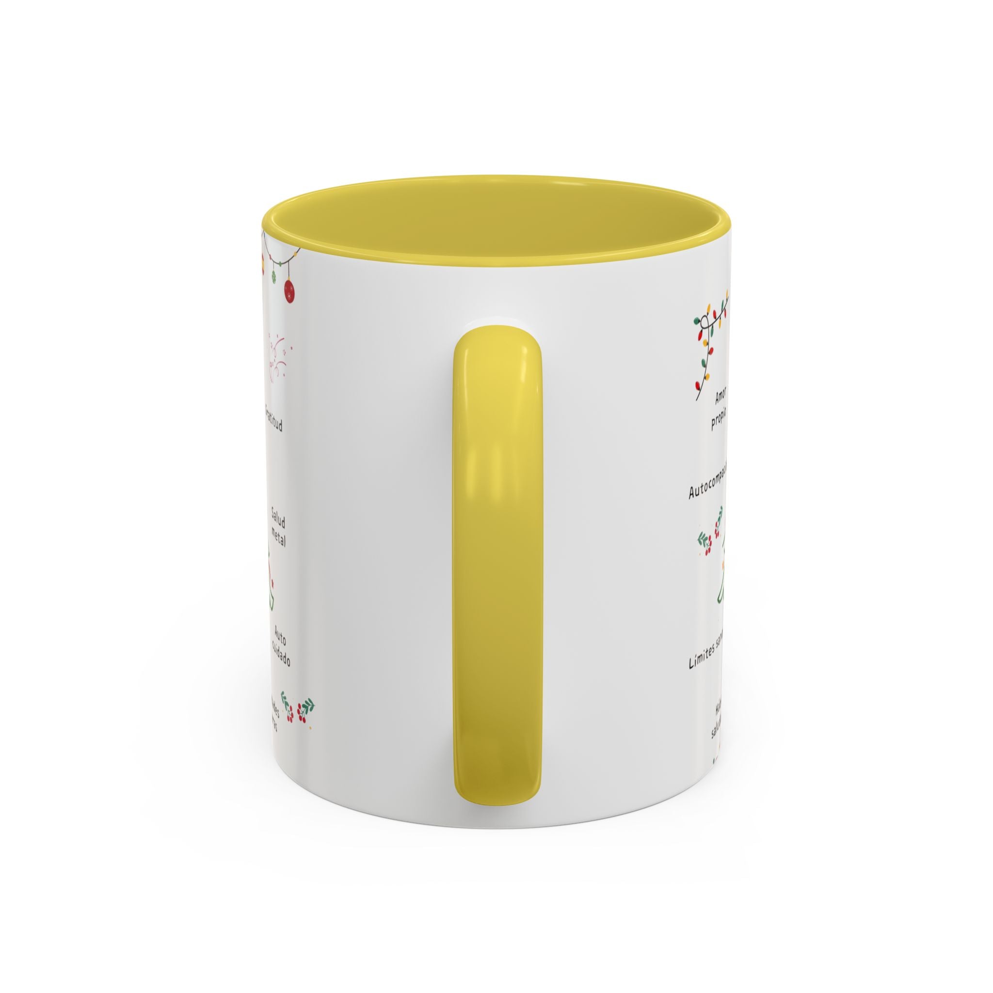 Mug — 'Adorna Tu Vida' Christmas Tree Spanish Holiday Coffee Mug (11oz/15oz)