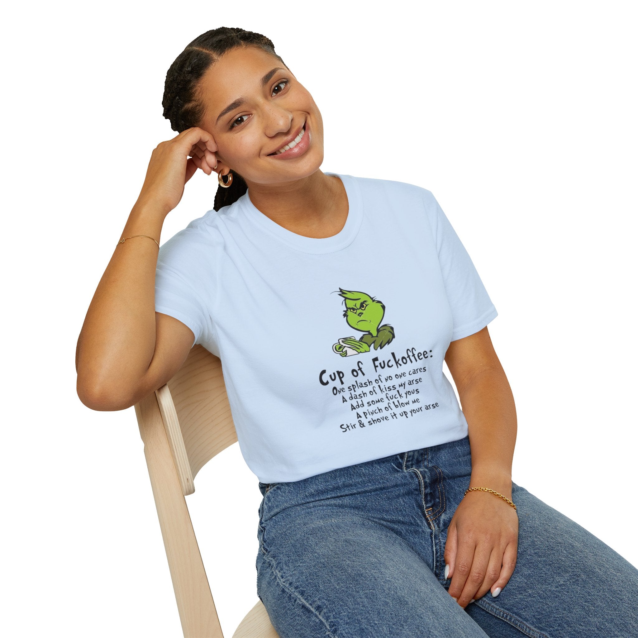 Holiday Apparel | Christmas Tees & Sweatshirts with Festive Quotes Funny Grinch Coffee Lover T-Shirt