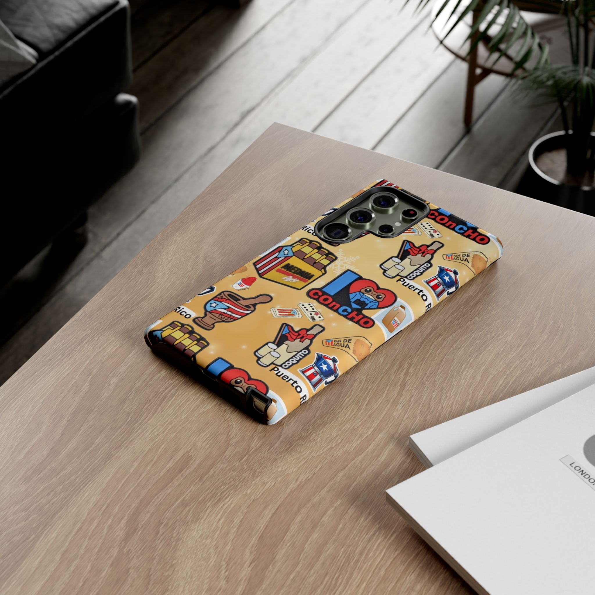 Puerto Rico Sticker Collage Tough Case  ‘I  Concho’ Pattern Phone Case