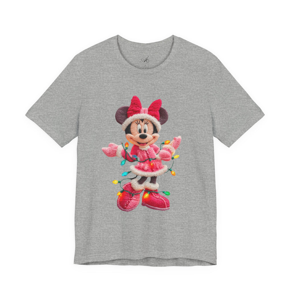 Minnie Mouse Holiday Lights T-Shirt Festive Holiday Designs