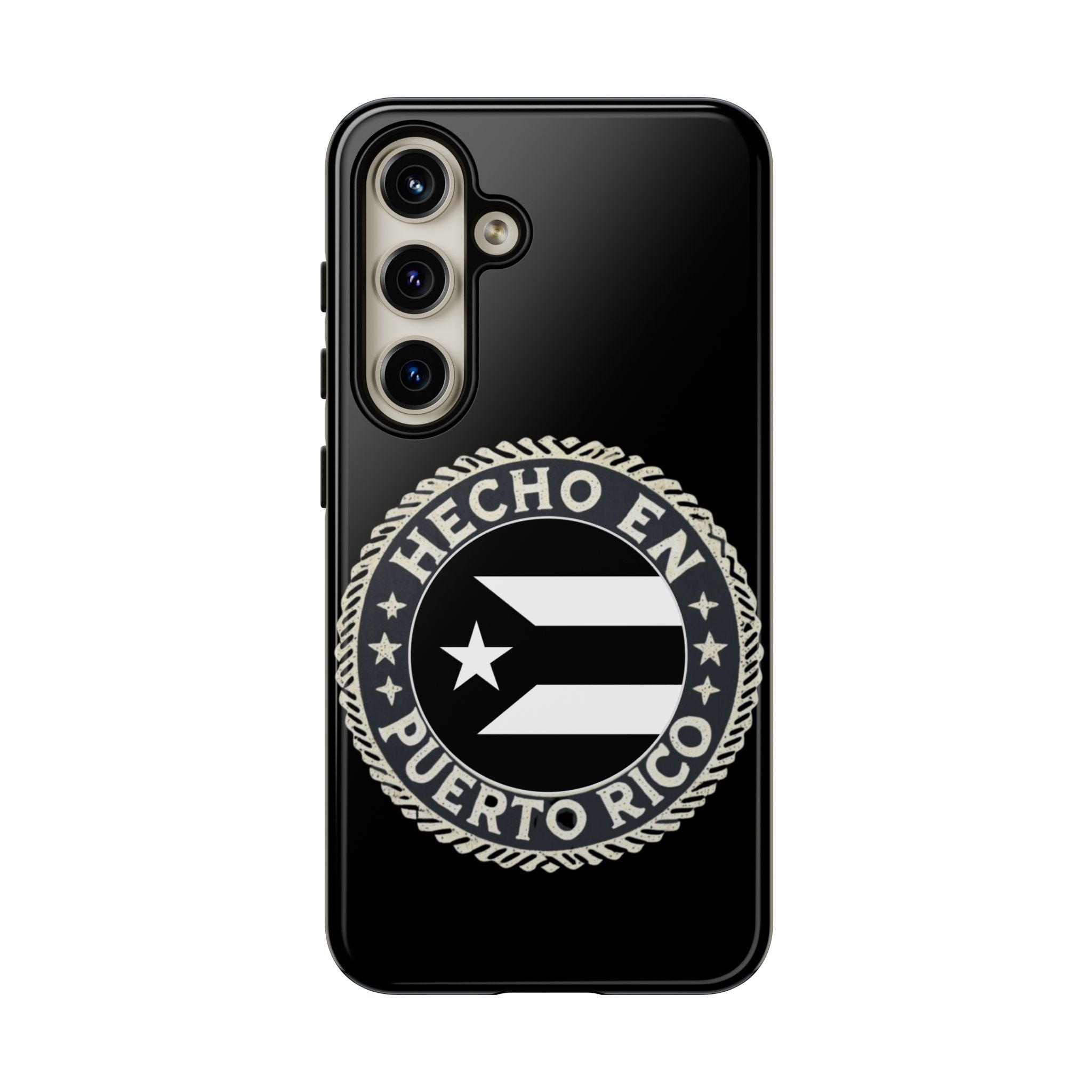 Hecho en Puerto Rico Phone Case  Puerto Rican Flag Emblem Tough Protective Cover