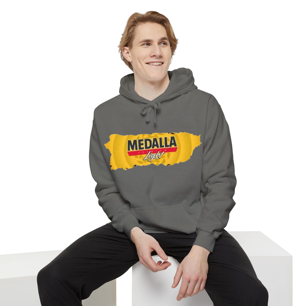 Medalla Light Logo Hoodie Vintage Beer Brand Pullover Puerto Rico Navidade