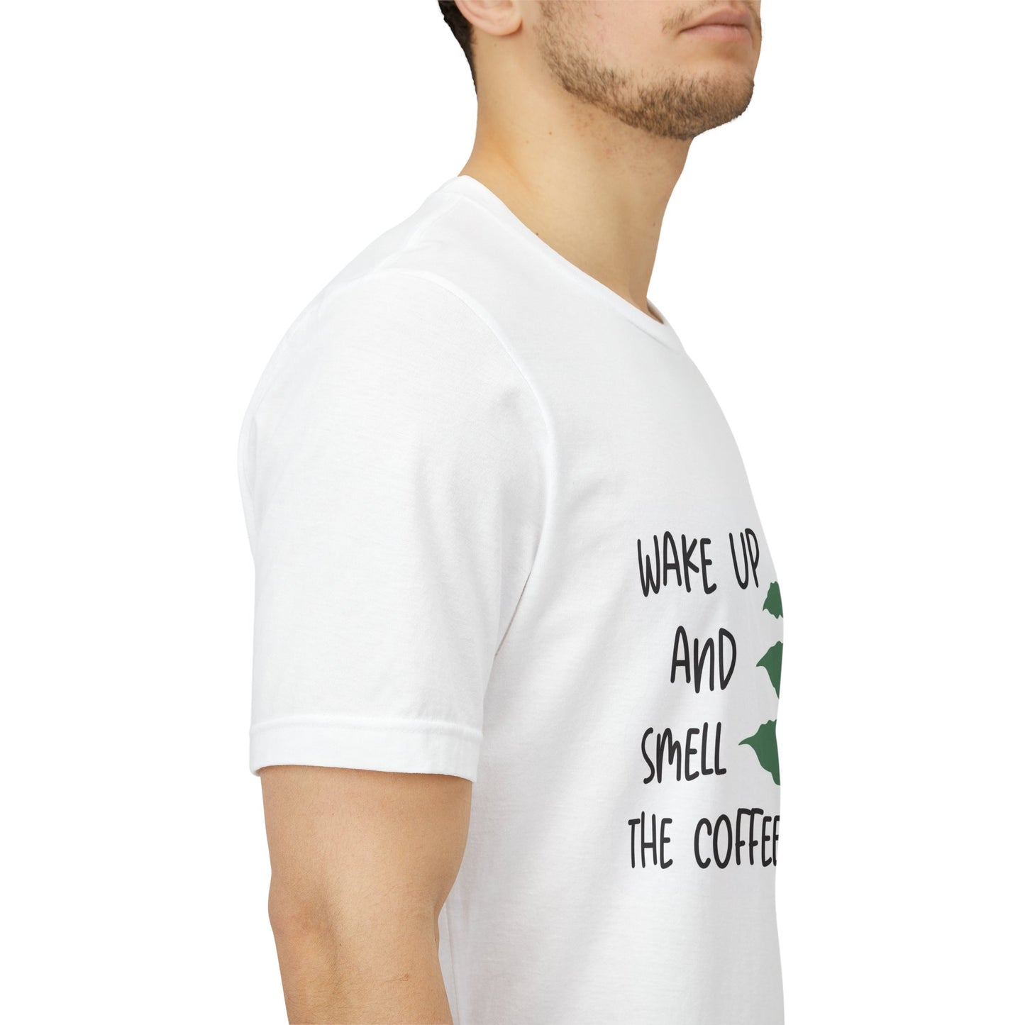 Wake Up and Smell the Coffee Tee  Coffee Plant Graphic T-Shirt