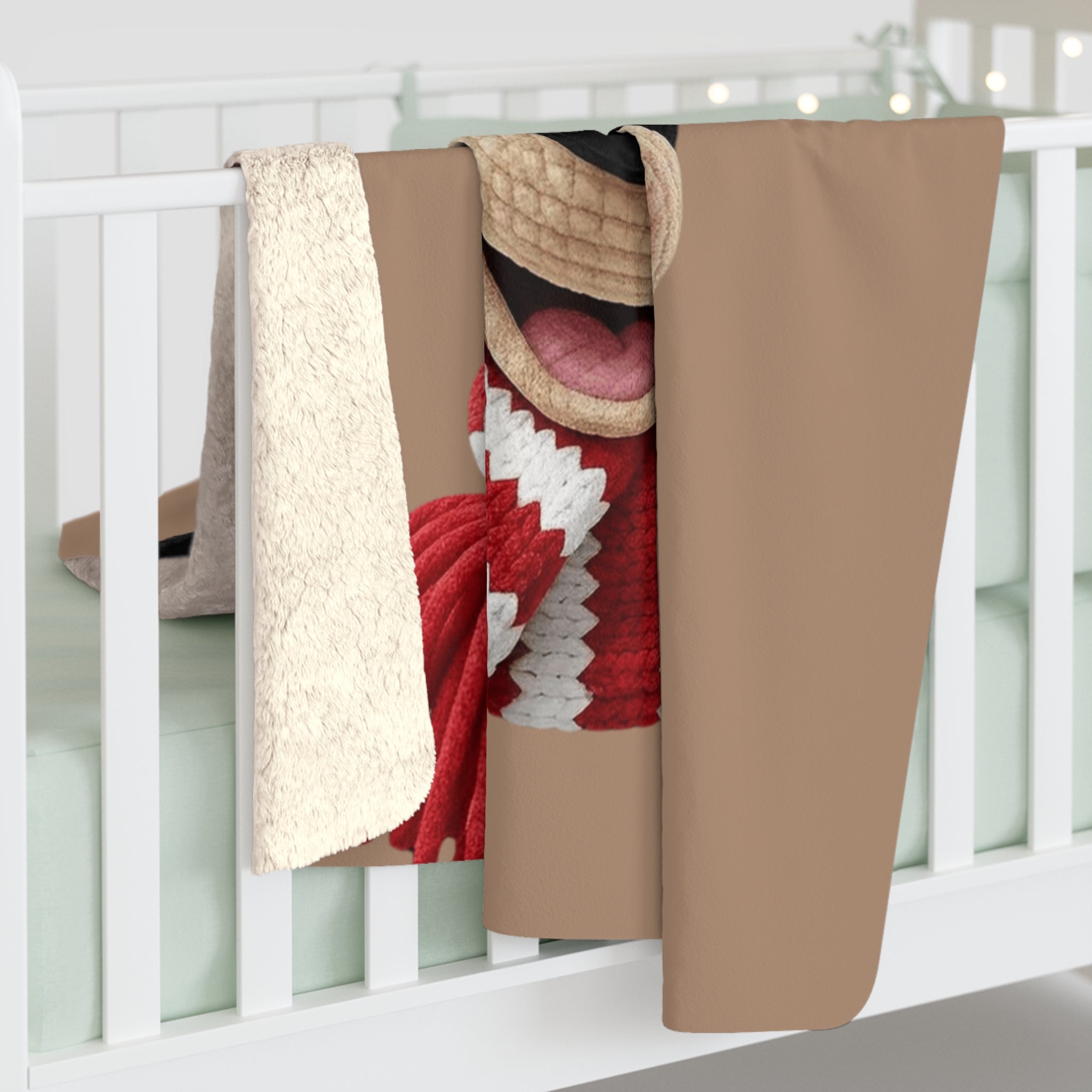 Magical Christmas Cartoon Blanket Minnie Mouse Holiday Sherpa Blanket  Cozy Knit Scarf Design