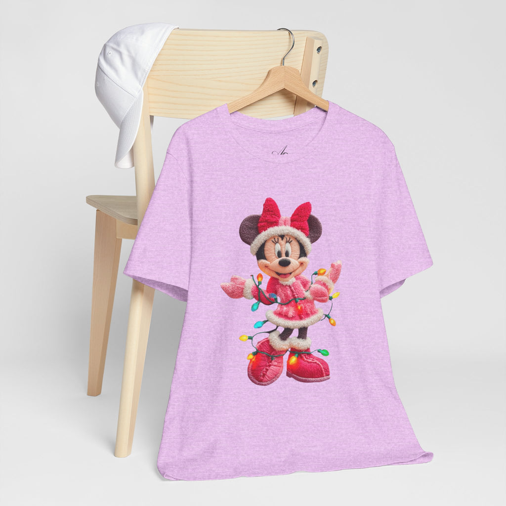 Minnie Mouse Holiday Lights T-Shirt Festive Holiday Designs