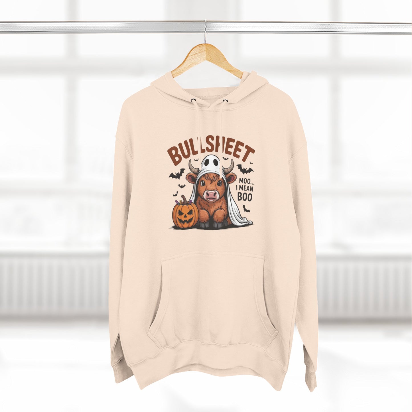 Spooky Vibes Only" Halloween Sweater Cozy Ghostly Fleece Hoodie