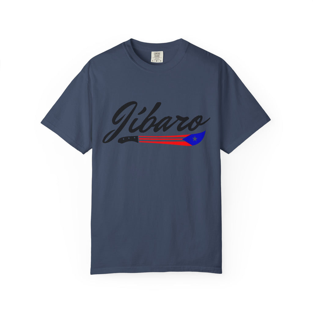 T-Shirt  "Jíbaro" Puerto Rican Heritage Tee (Back Machete  Sombrero de Paja Design) Puerto Rico’s Navidades