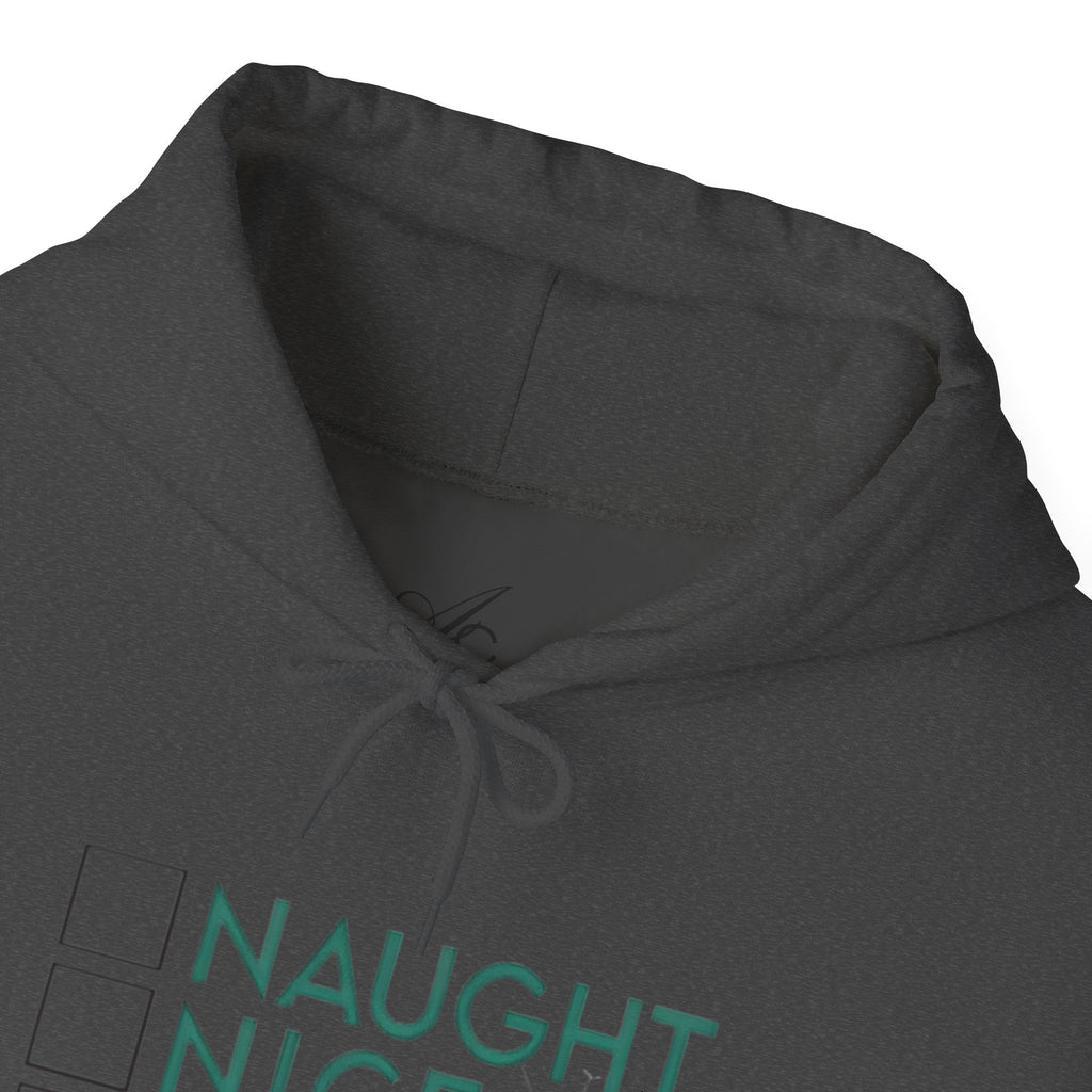 Holiday Hoodie — "Naughty, Nice, I Tried" Funny Christmas Sweatshirt