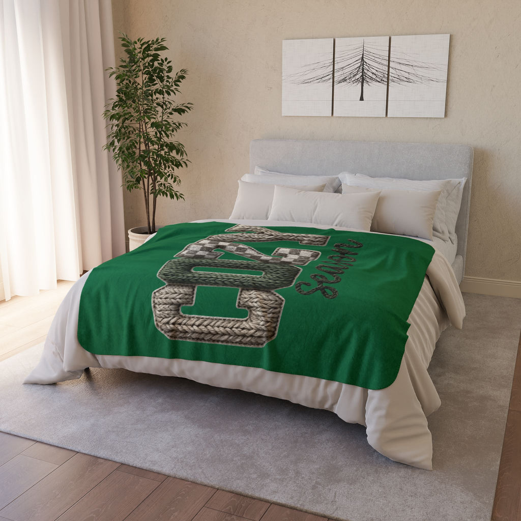 Holiday Christmas Blanket Cozy Season Fleece Sherpa Blanket