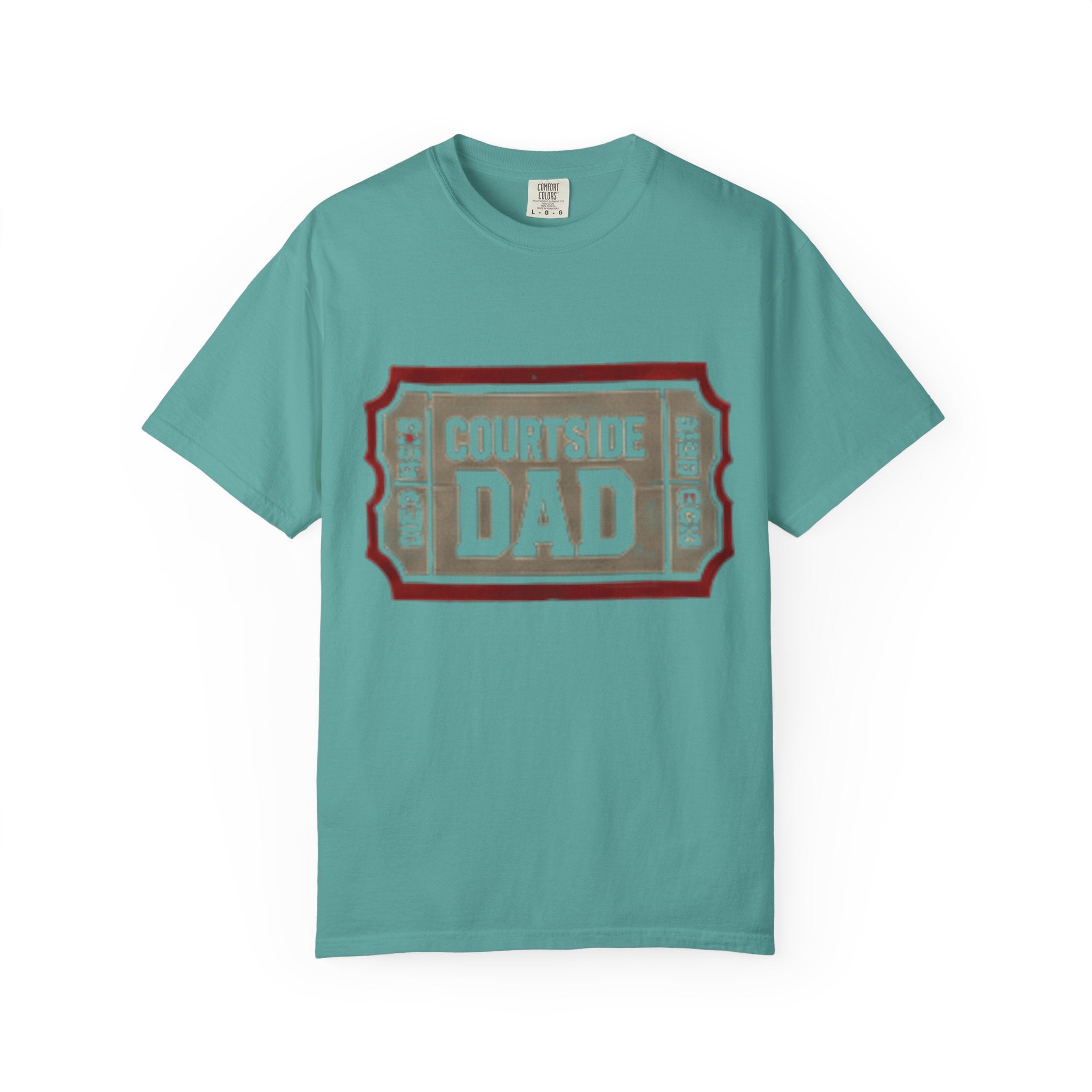 Courtside Dad T-Shirt — Vintage Ticket-Style Basketball Dad Tee