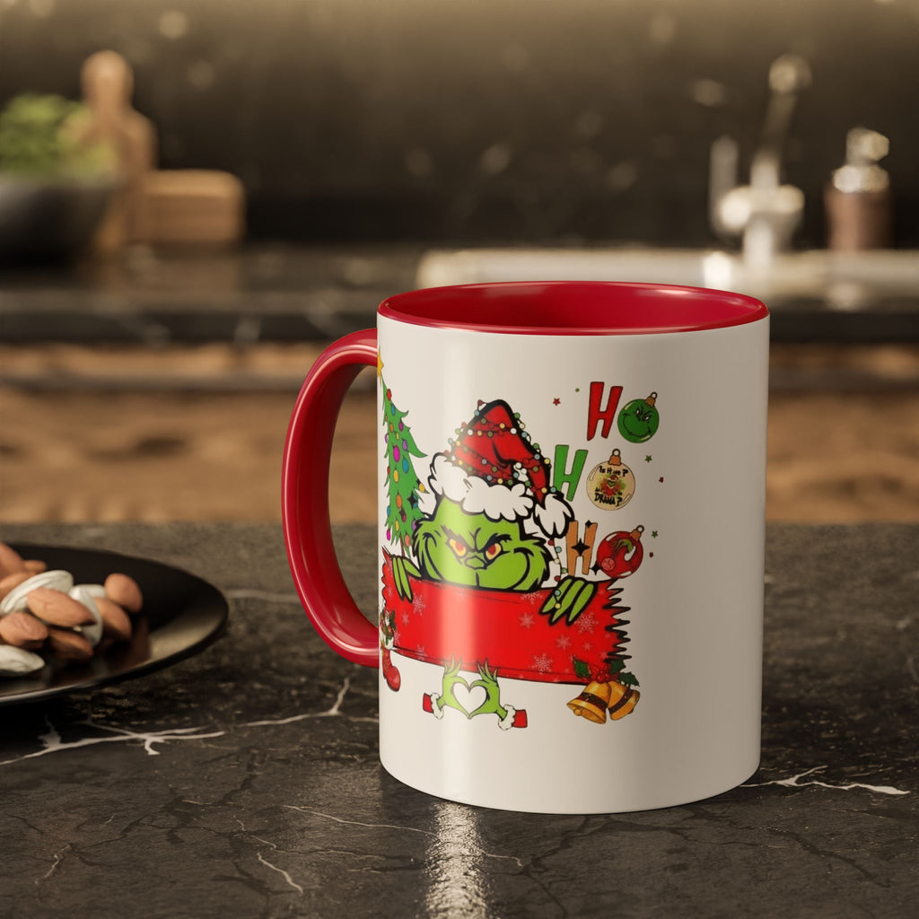 Christmas Grinch Mug (11oz & 15oz)  Funny Holiday Coffee Cup with Grinch Illustration Christmas Mugs Collection!