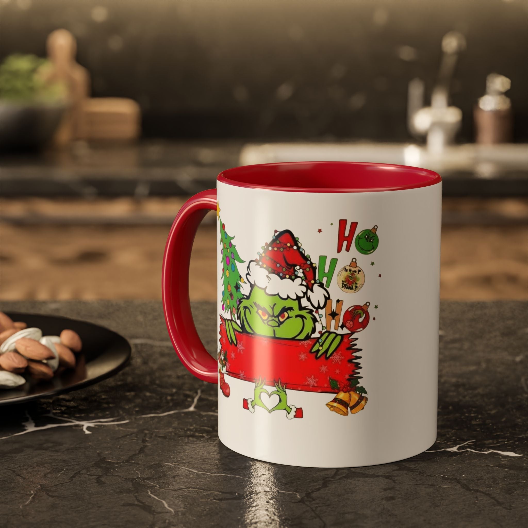 Christmas Grinch Mug (11oz & 15oz)  Funny Holiday Coffee Cup with Grinch Illustration Christmas Mugs Collection!