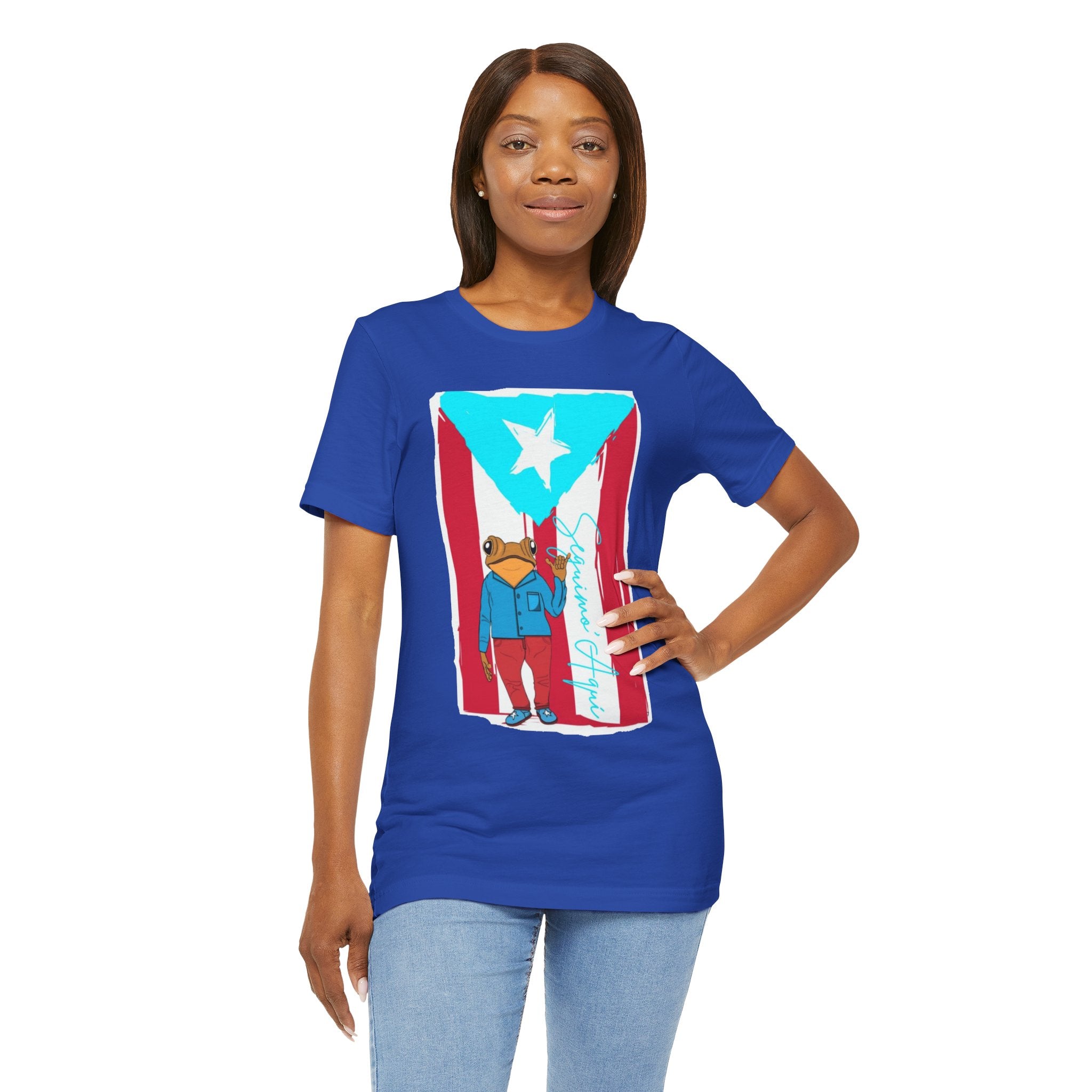 Puerto Rican Coqui Flag T‑Shirt  Boricua Pride Tee