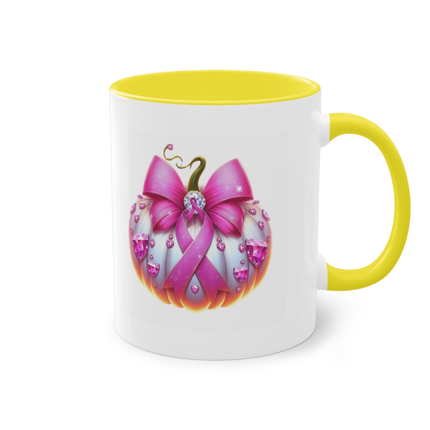 Vibrant Two-Tone Coffee Mug with Floral Design - Perfect Gift for Nature Lovers