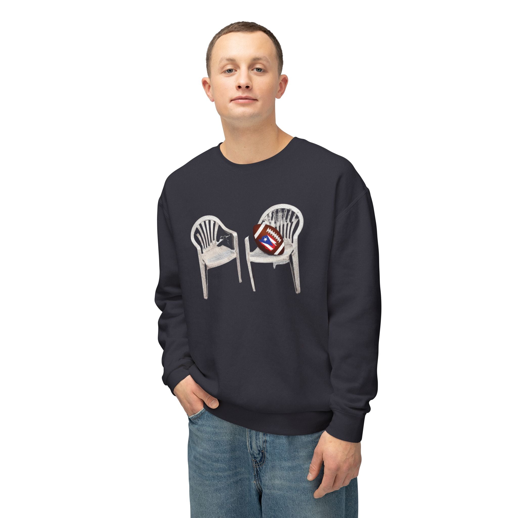 Benito Super Bowl 94 Puerto Rico Shirt Chair Vibes Crewneck Sweatshirt