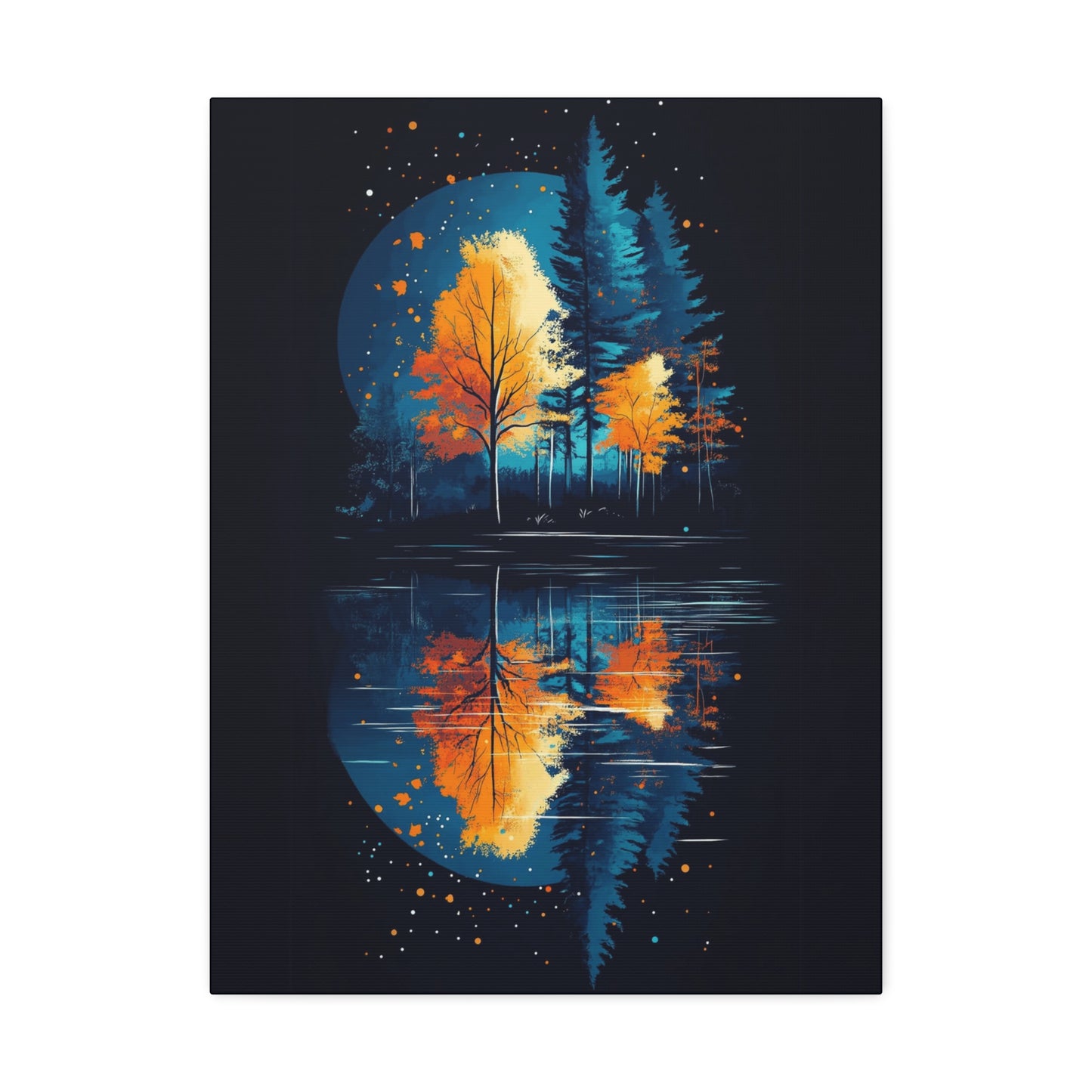 Vibrant Autumn Landscape Canvas Art | Fall Decor | Nature Wall Art | Home Decor | Gift for Nature Lovers