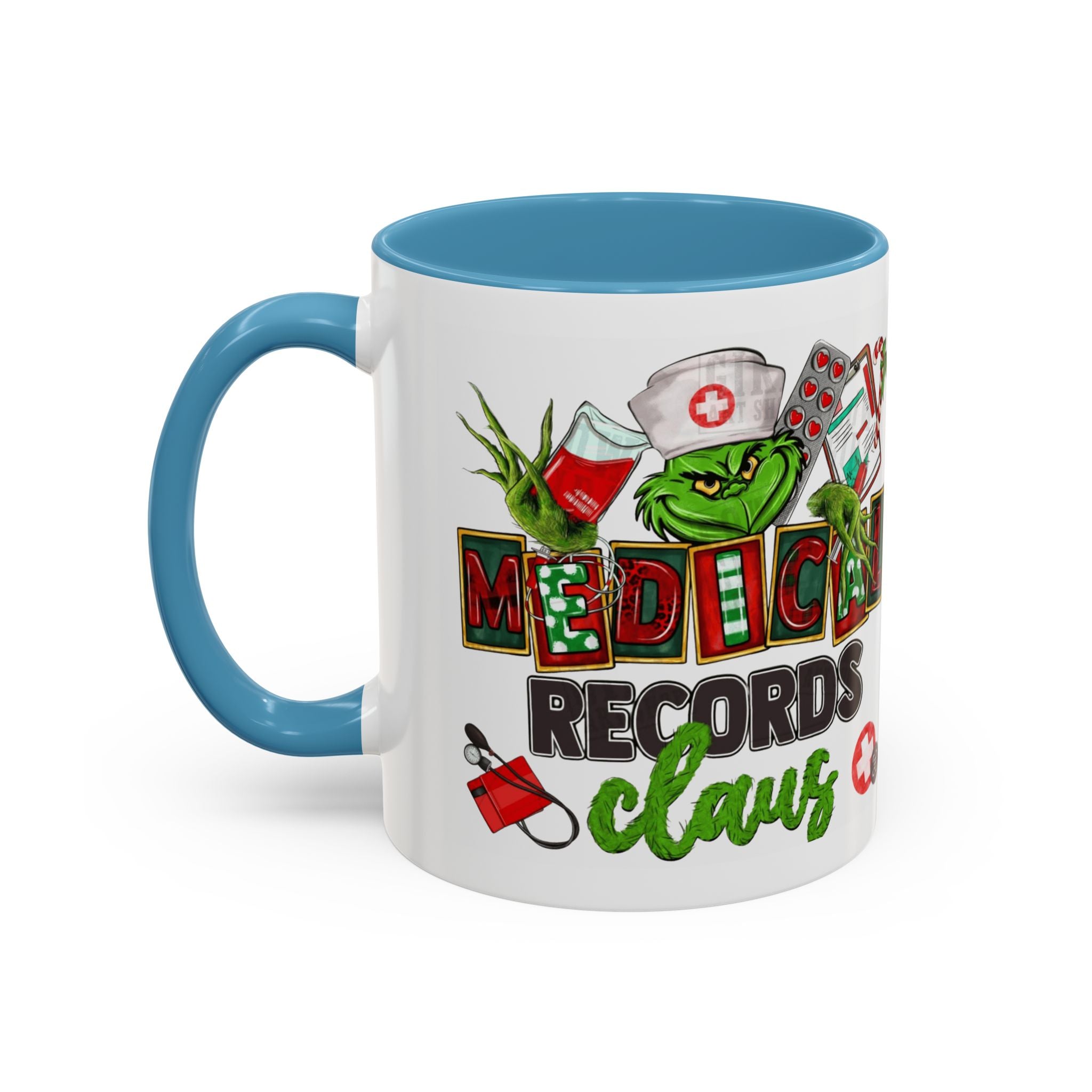 Medical Records Claus Coffee Mug — Funny Holiday Nurse & Medical Staff Gift (11/15oz) Medical Christmas Mug,