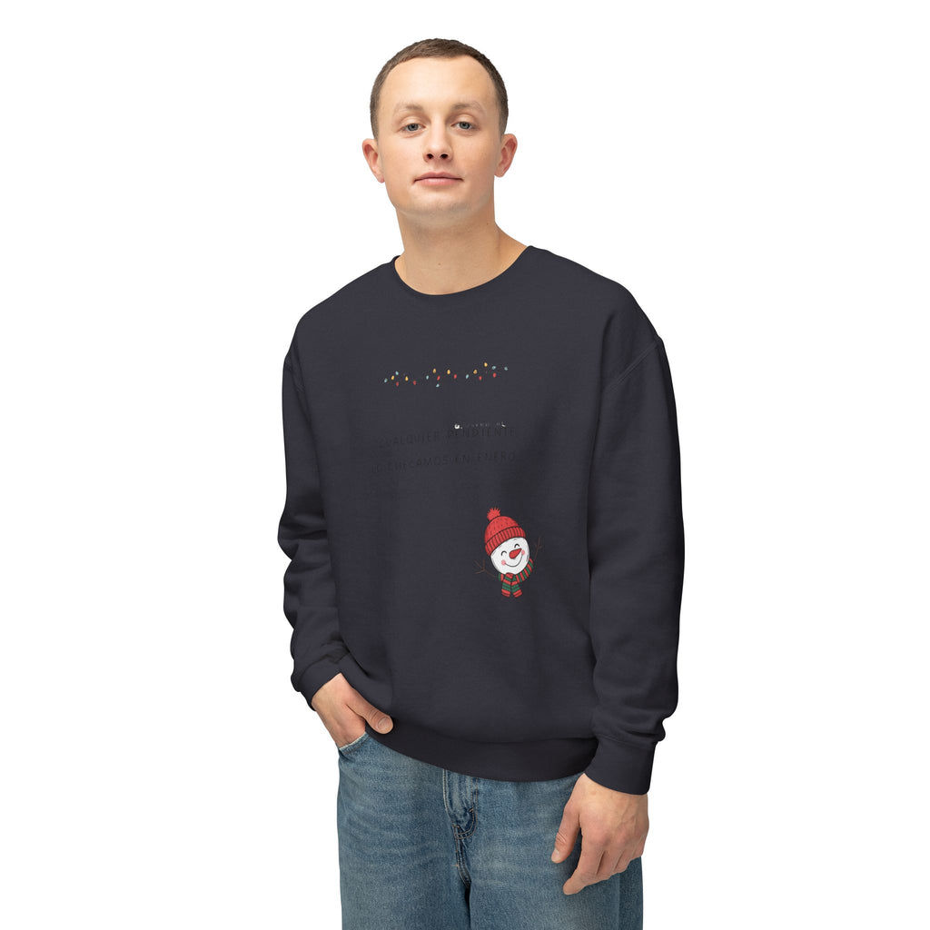 Snowman Crewneck Sweatshirt  Cute Holiday Snowman Pullover