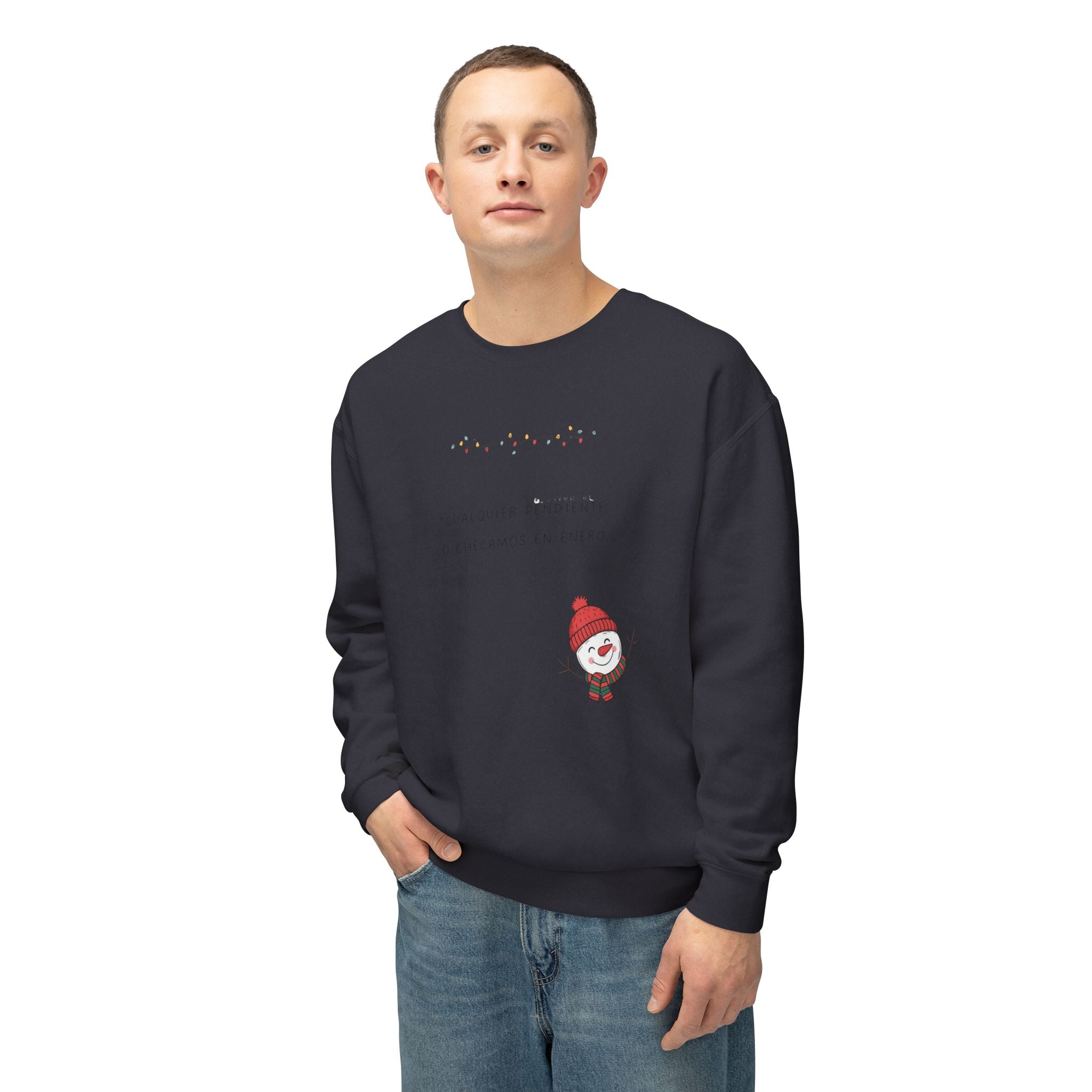 Snowman Crewneck Sweatshirt  Cute Holiday Snowman Pullover