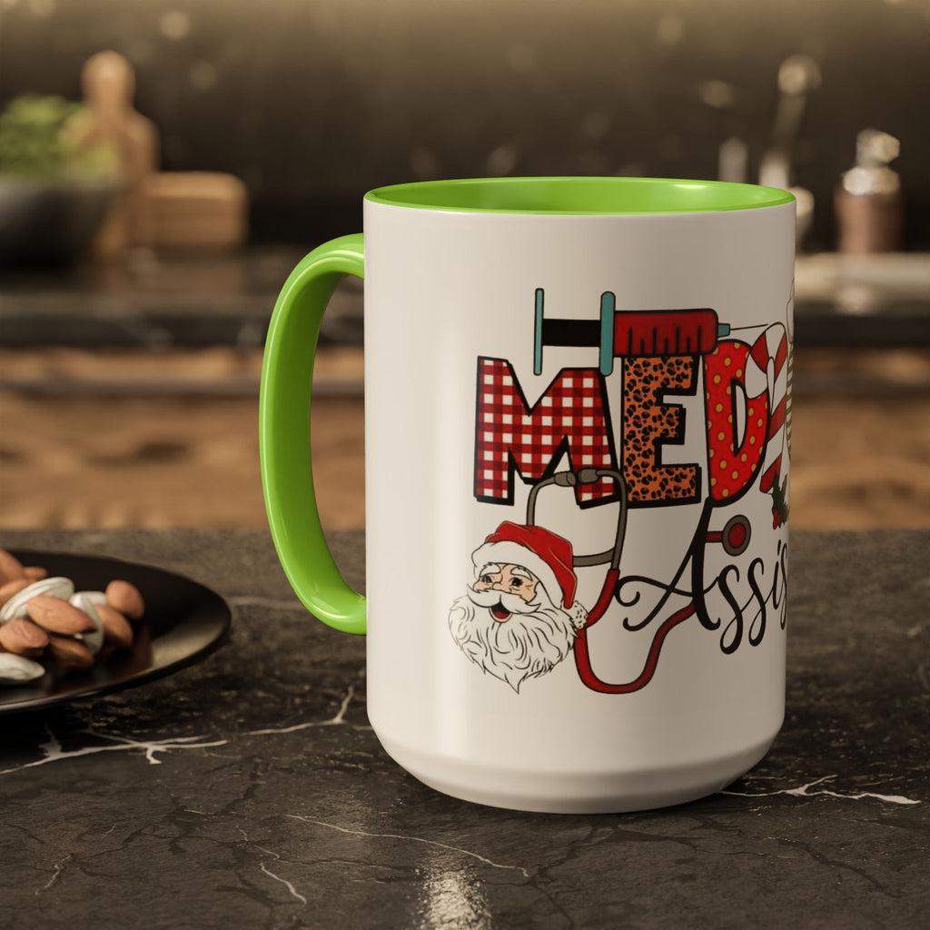 Medical Assistant Christmas Mug — Festive Colorful 11oz/15oz Coffee Cup Medical Christmas Mug