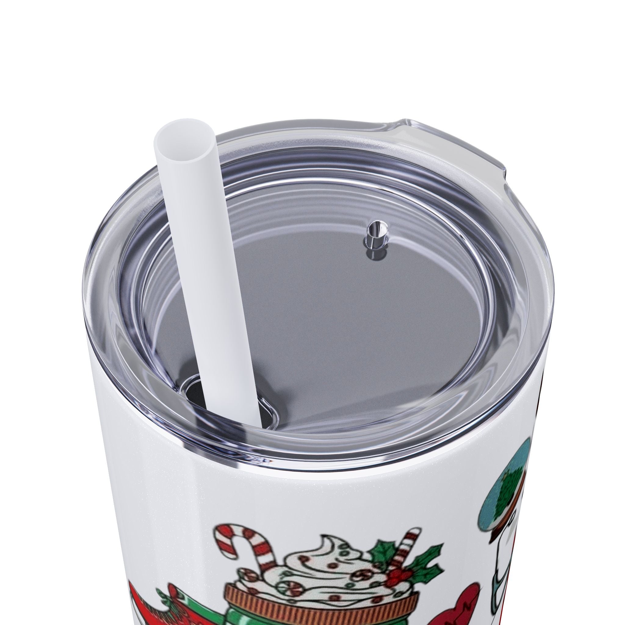 Emergency Department Nurse Christmas Skinny Tumbler - 20oz Holiday Medical Travel Cup with Straw Medical Christmas Mug