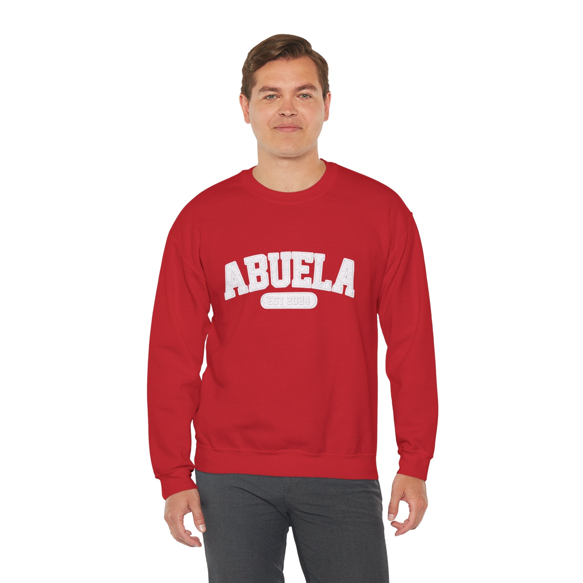 Abuela Varsity Crewneck Sweatshirt Cozy Grandma Gift Minimal Everyday Family Love Apparel