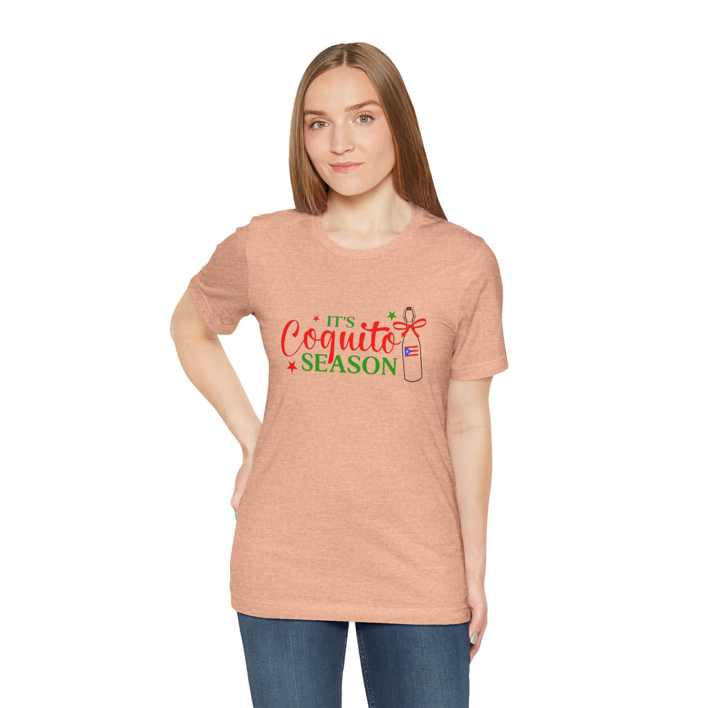 It's Coquito Season T-Shirt - Christmas Puerto Rican Holiday Cocktail Tee