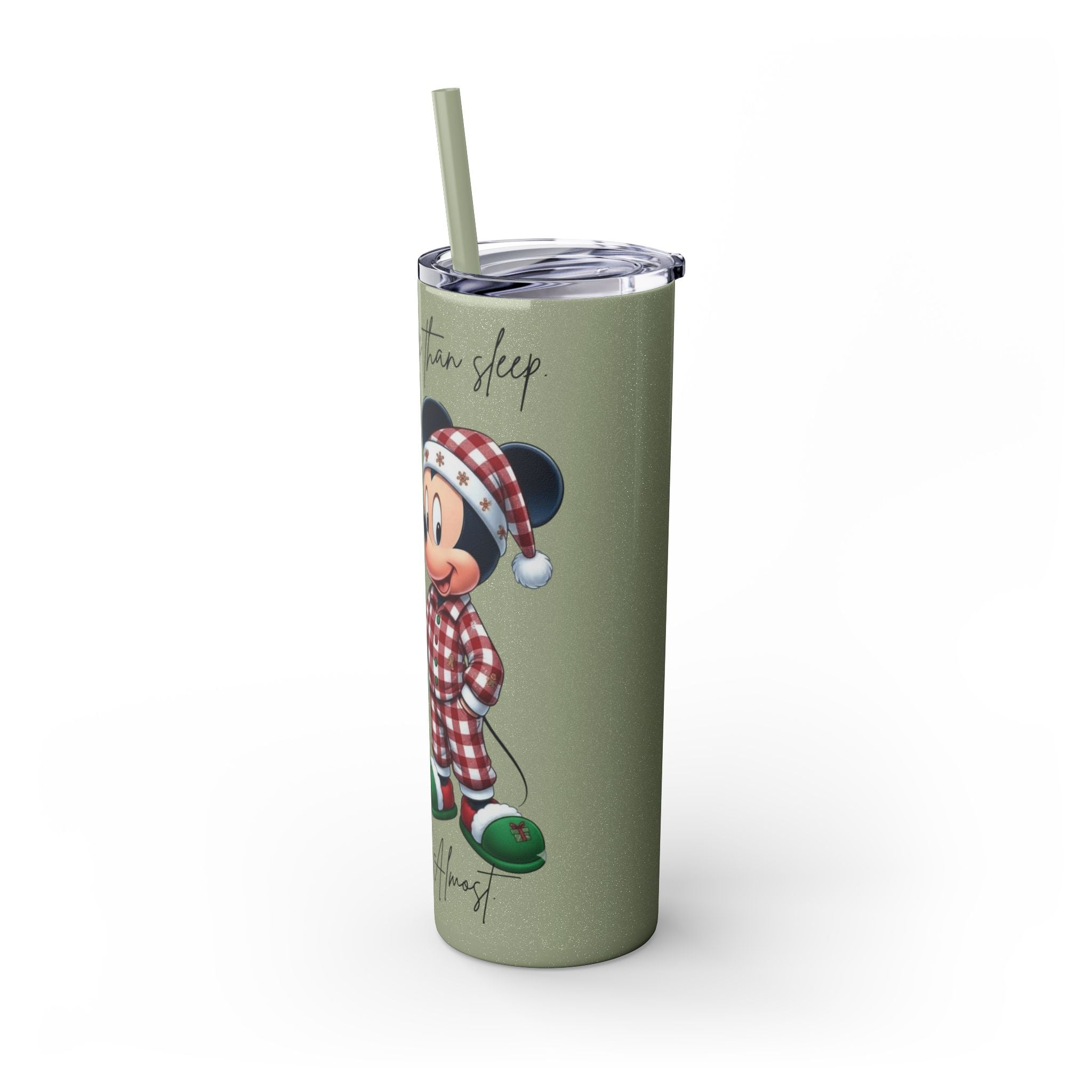 I Love You More Than Travel Tumbler — 20oz Skinny Cup with Straw