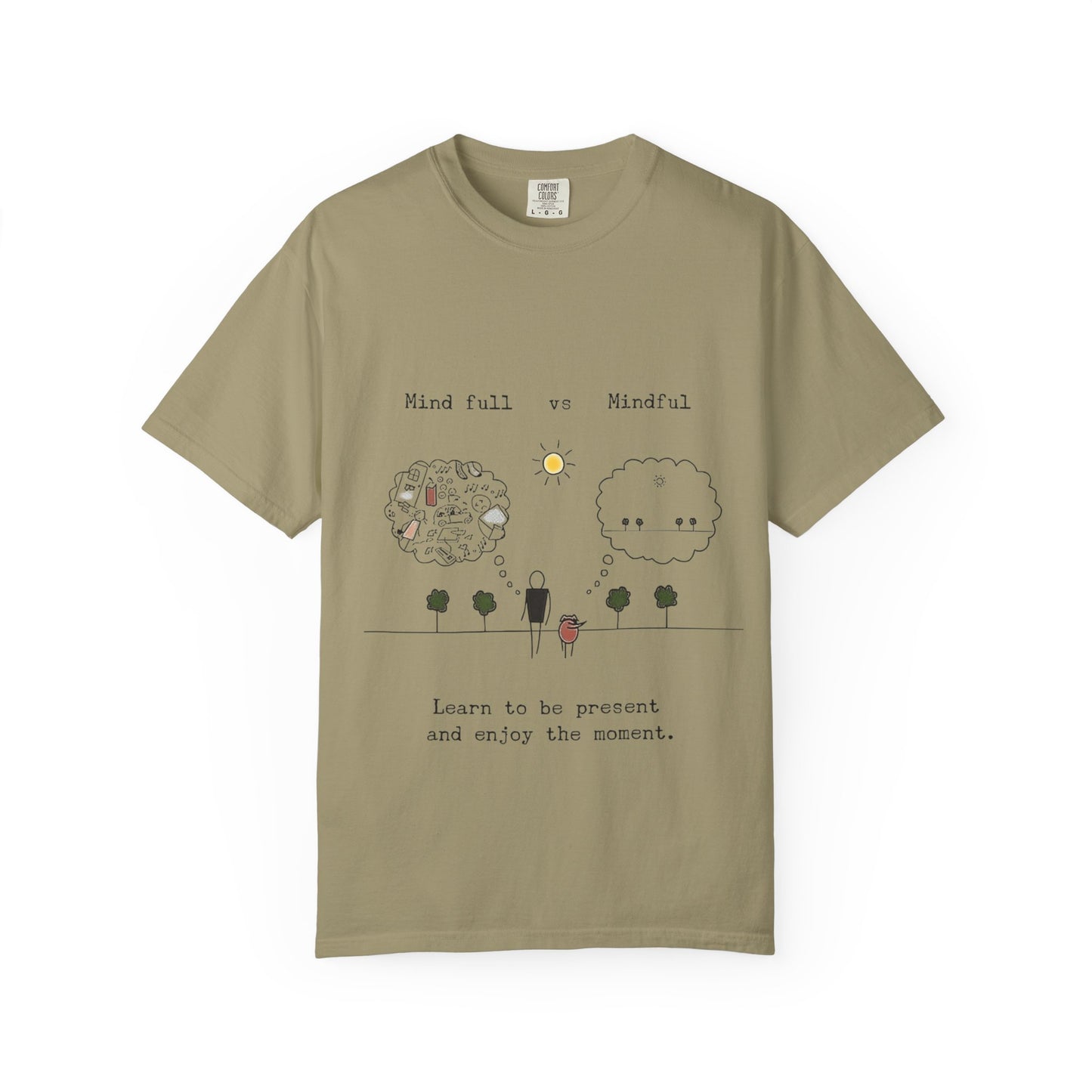 Let your outfit reflect your inner peace. Mindful Living T-Shirt Unisex Tee for Mindfulness, Self-Care, Gift for Yogis, Relaxed Vibe,